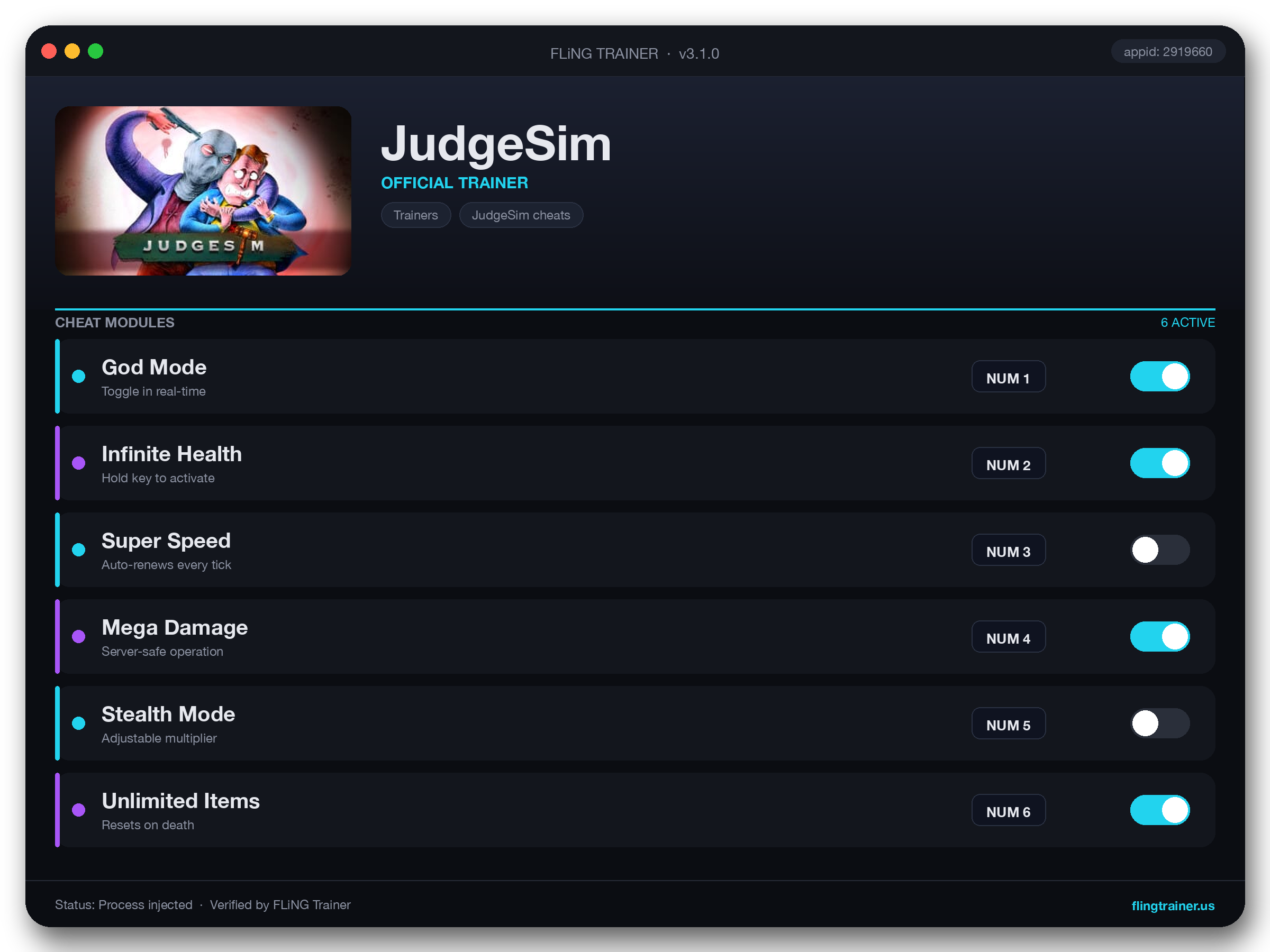 JudgeSim Trainer interface