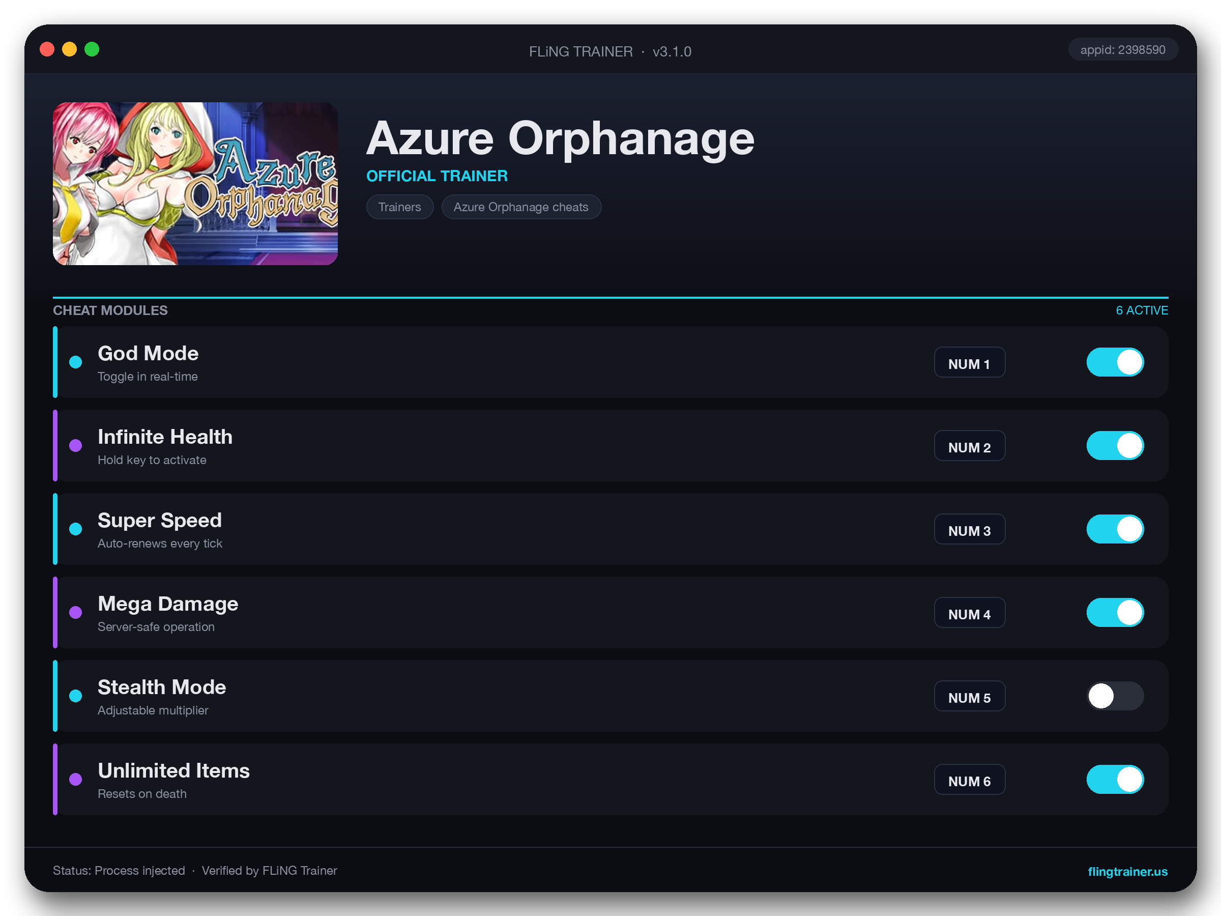 Azure Orphanage Trainer interface
