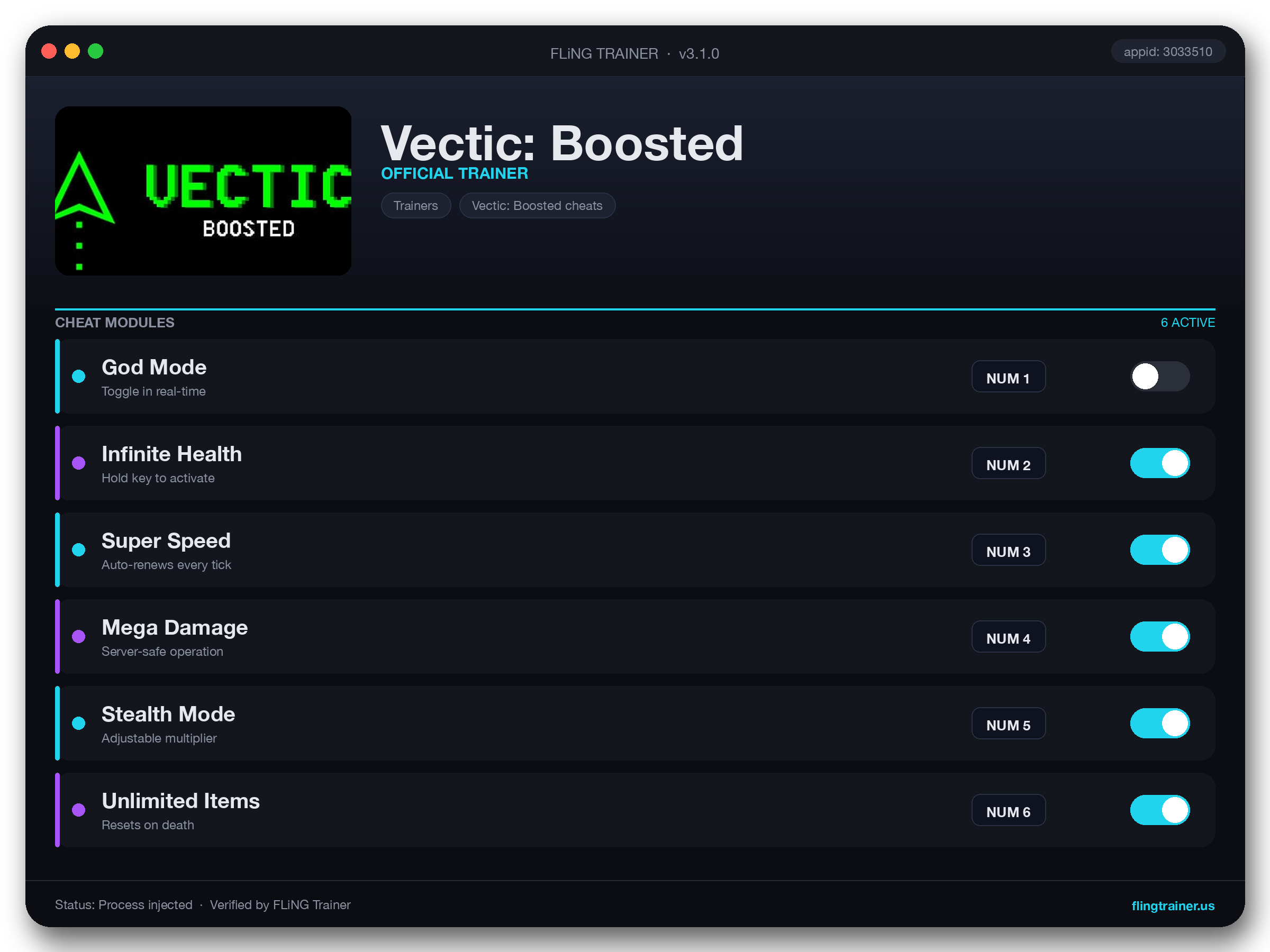 Vectic: Boosted Trainer interface