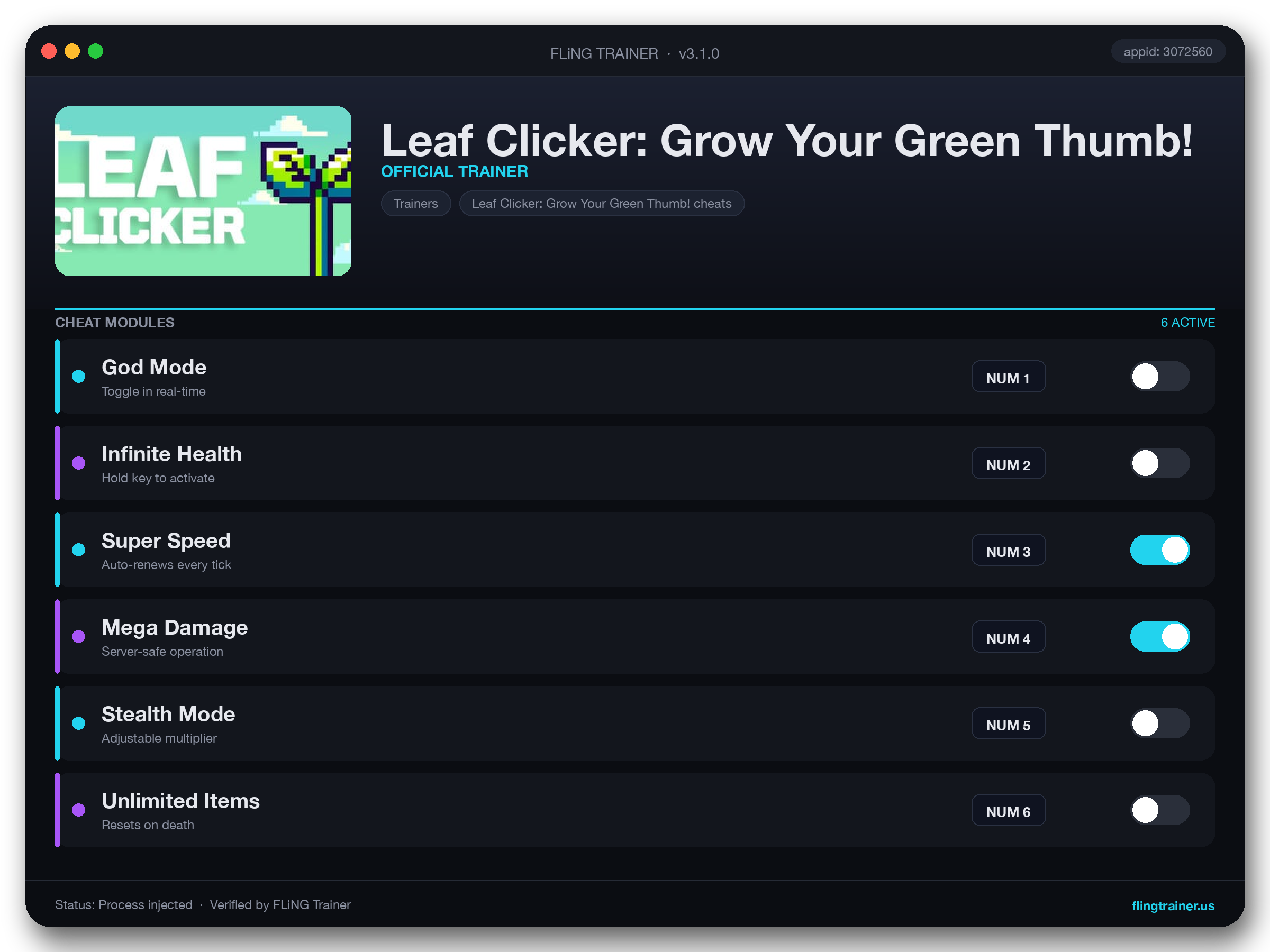 Leaf Clicker: Grow Your Green Thumb! Trainer interface