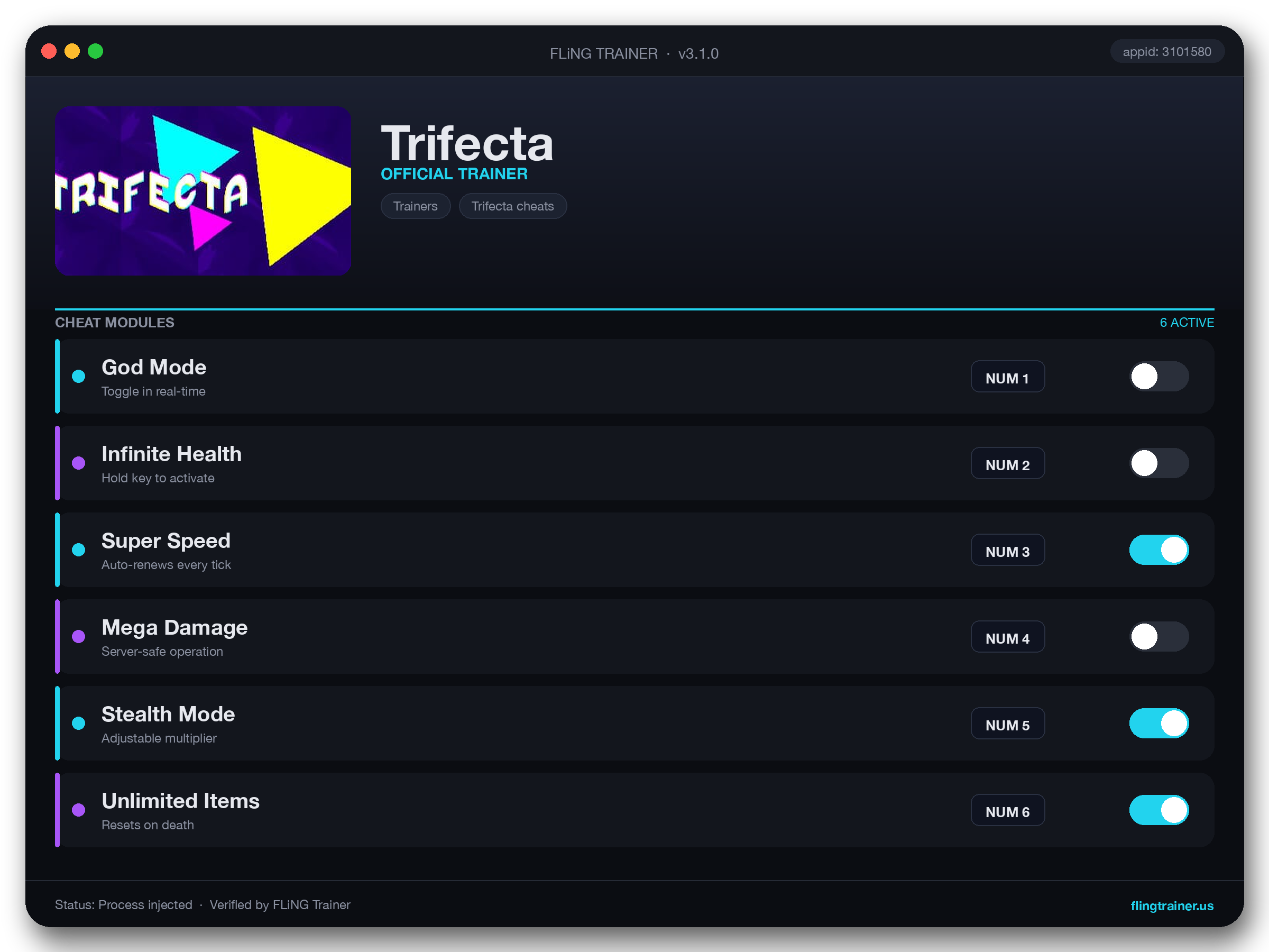 Trifecta Trainer interface