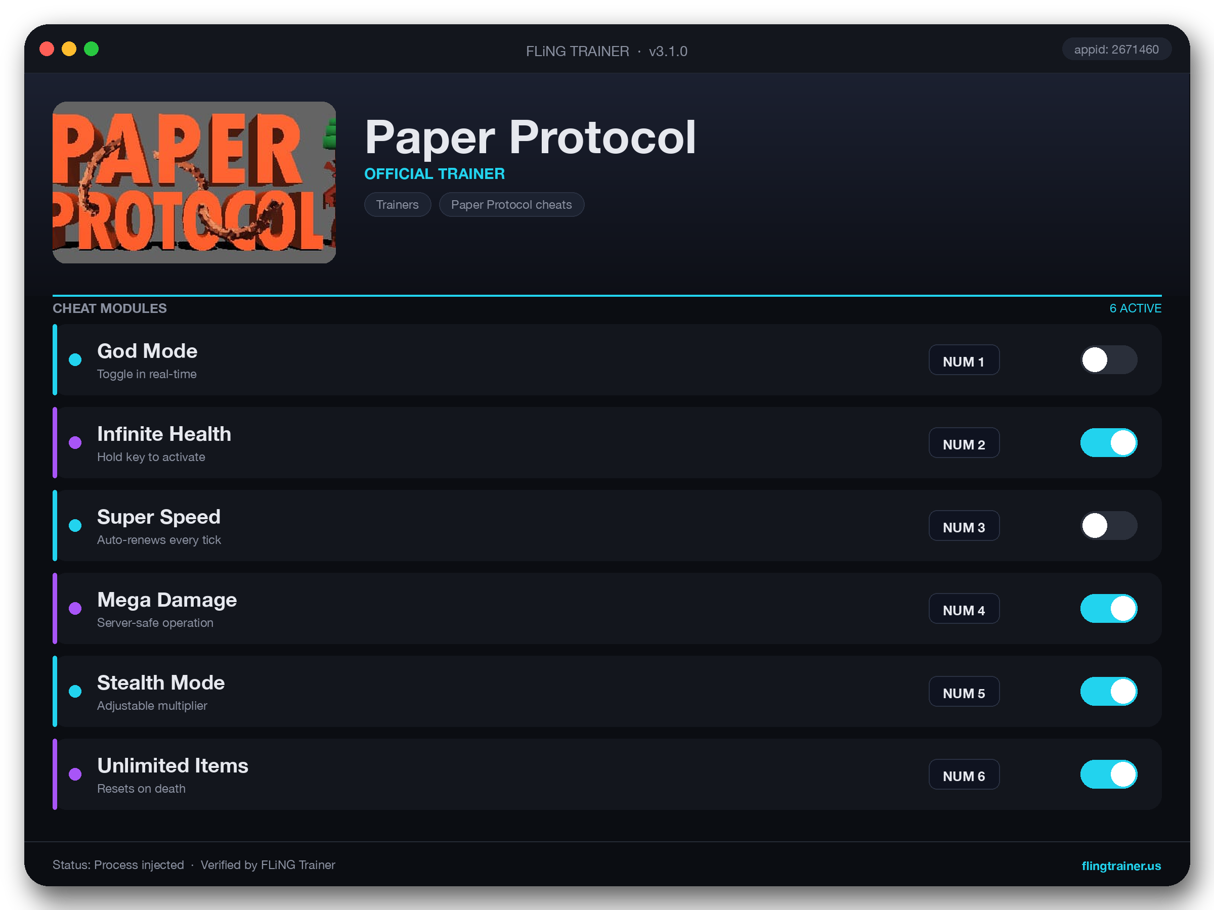 Paper Protocol Trainer interface