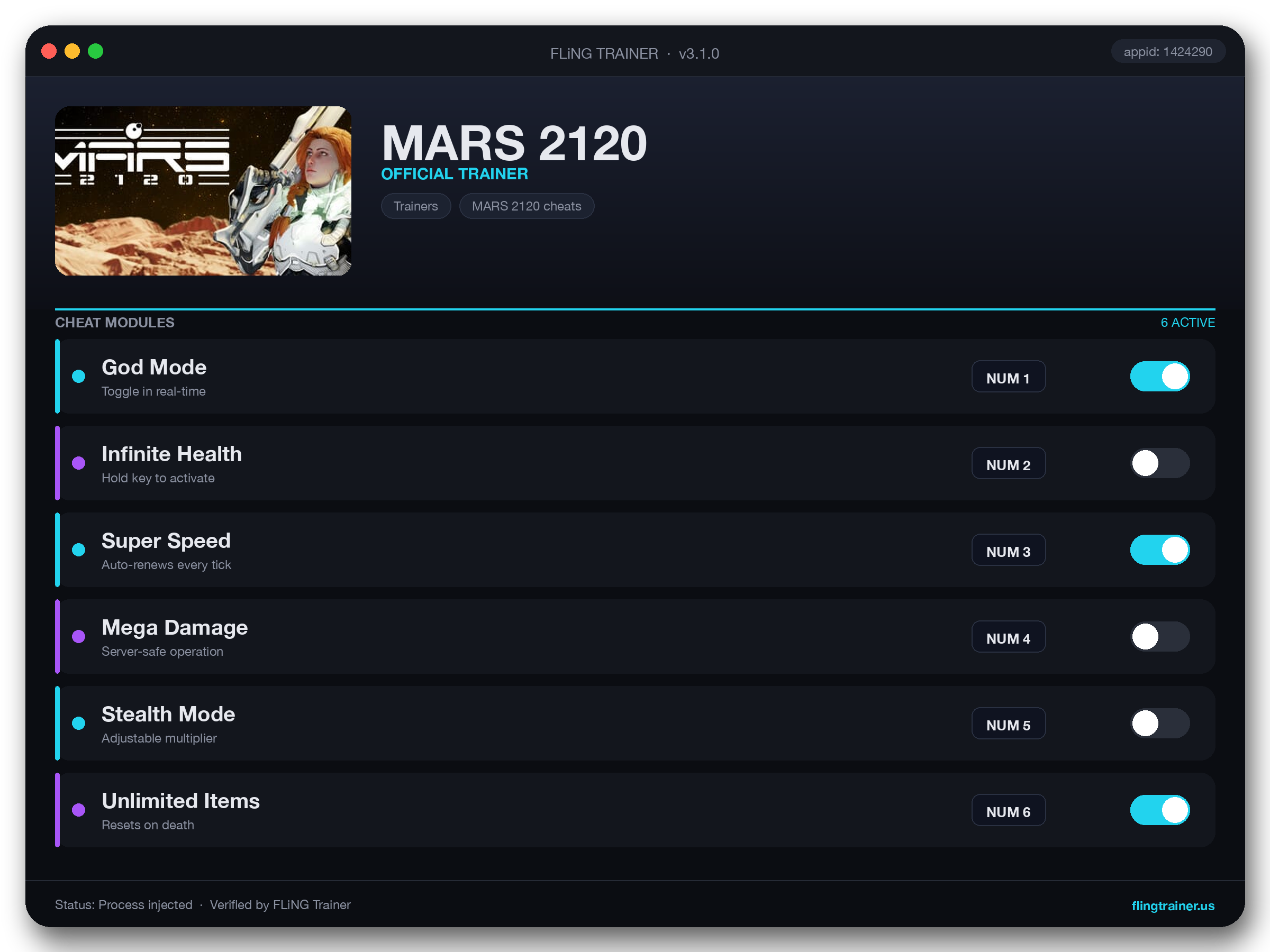 MARS 2120 Trainer interface