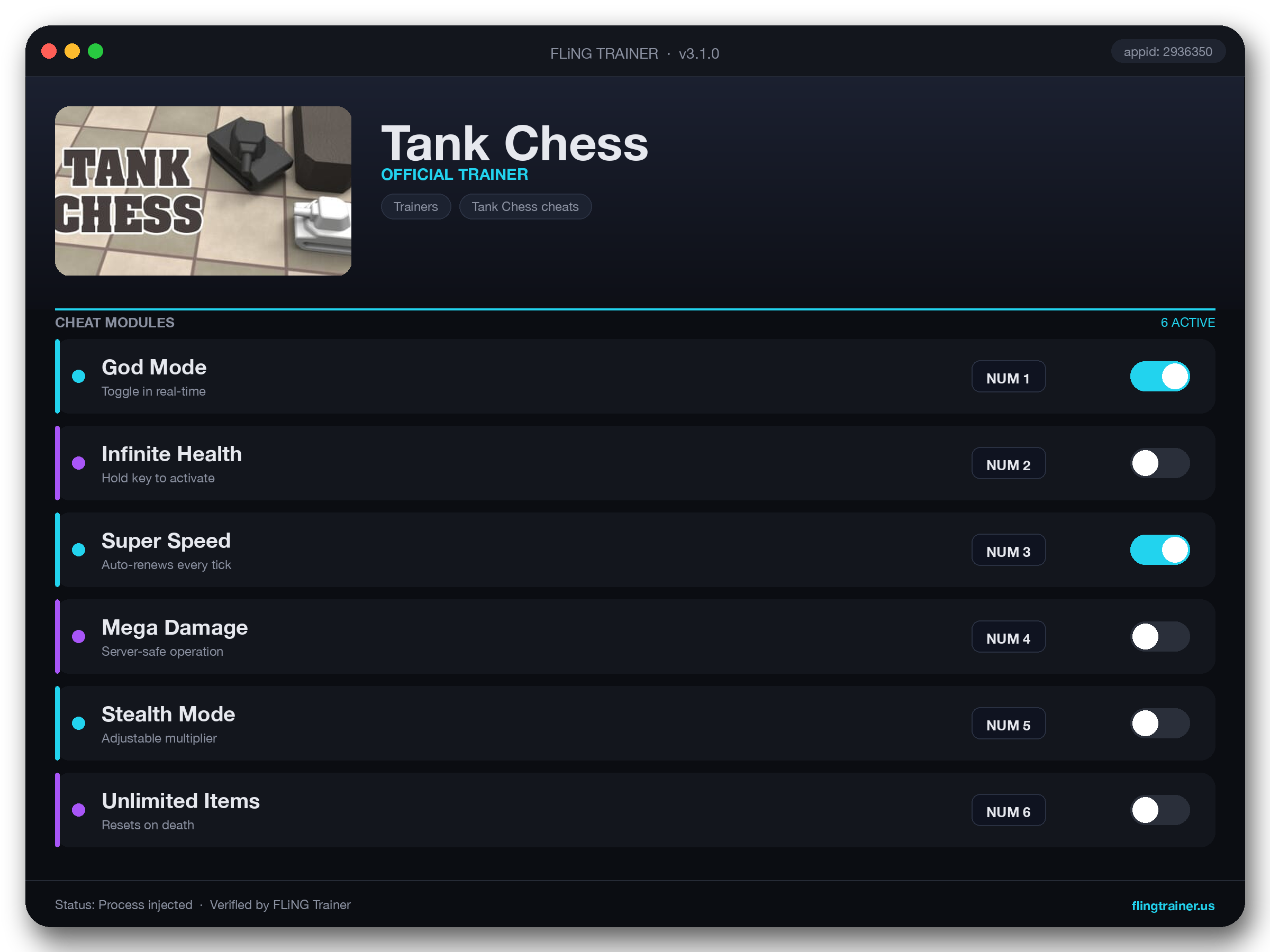 Tank Chess Trainer interface