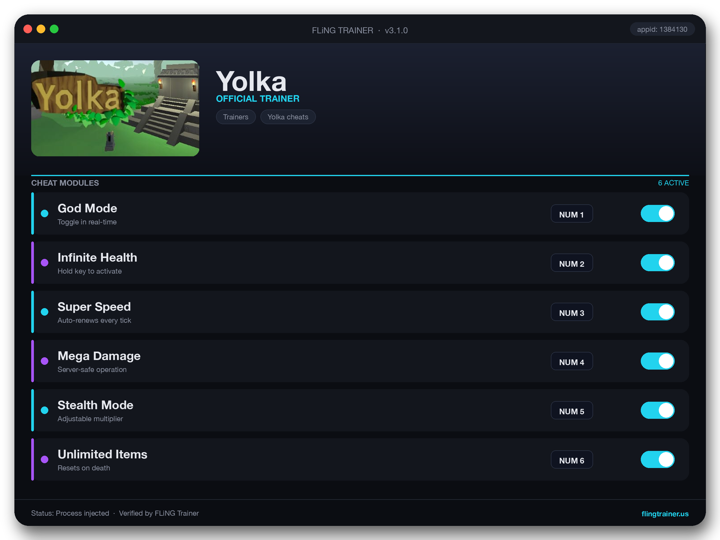 Yolka Trainer interface