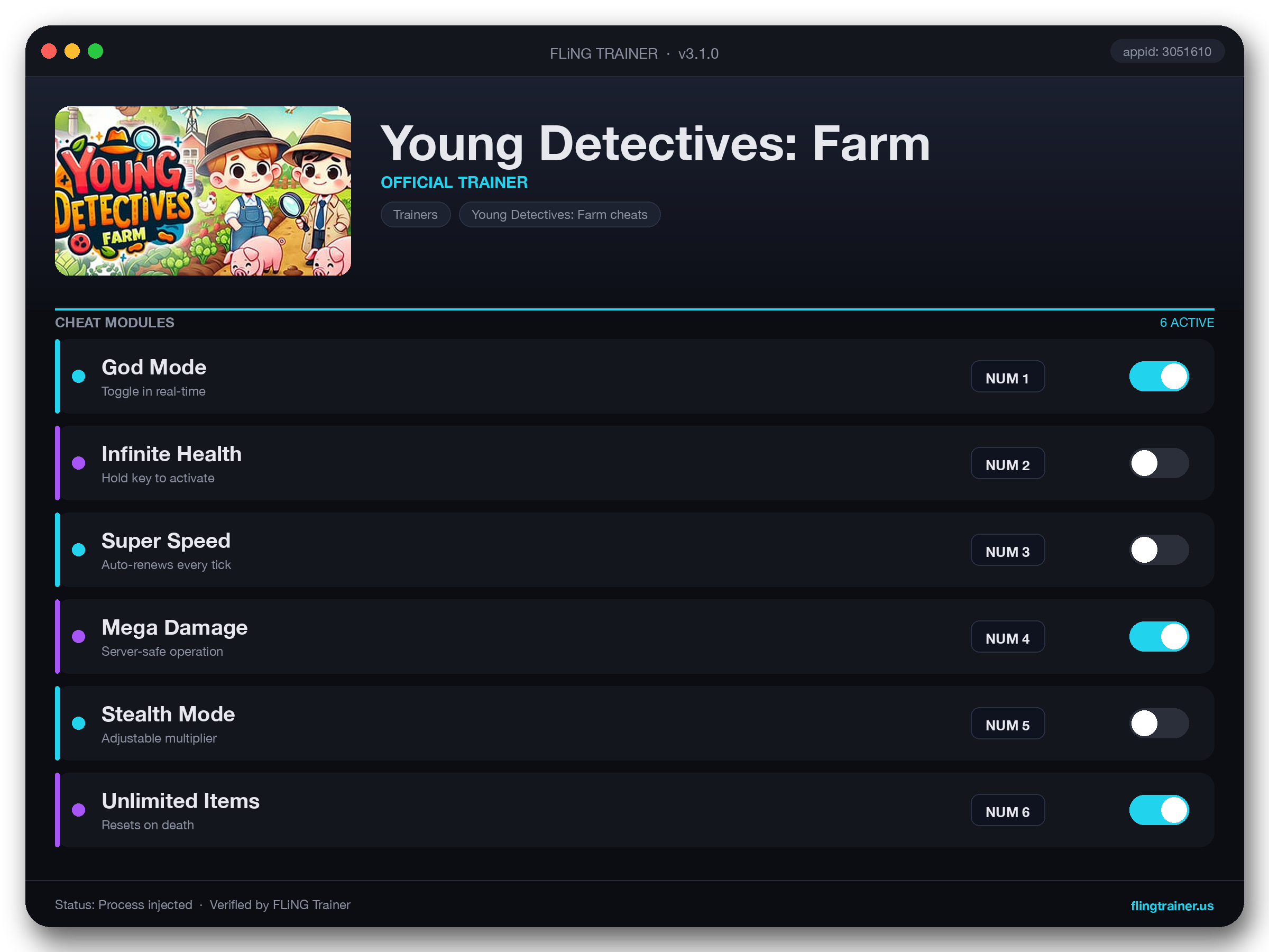 Young Detectives: Farm Trainer interface