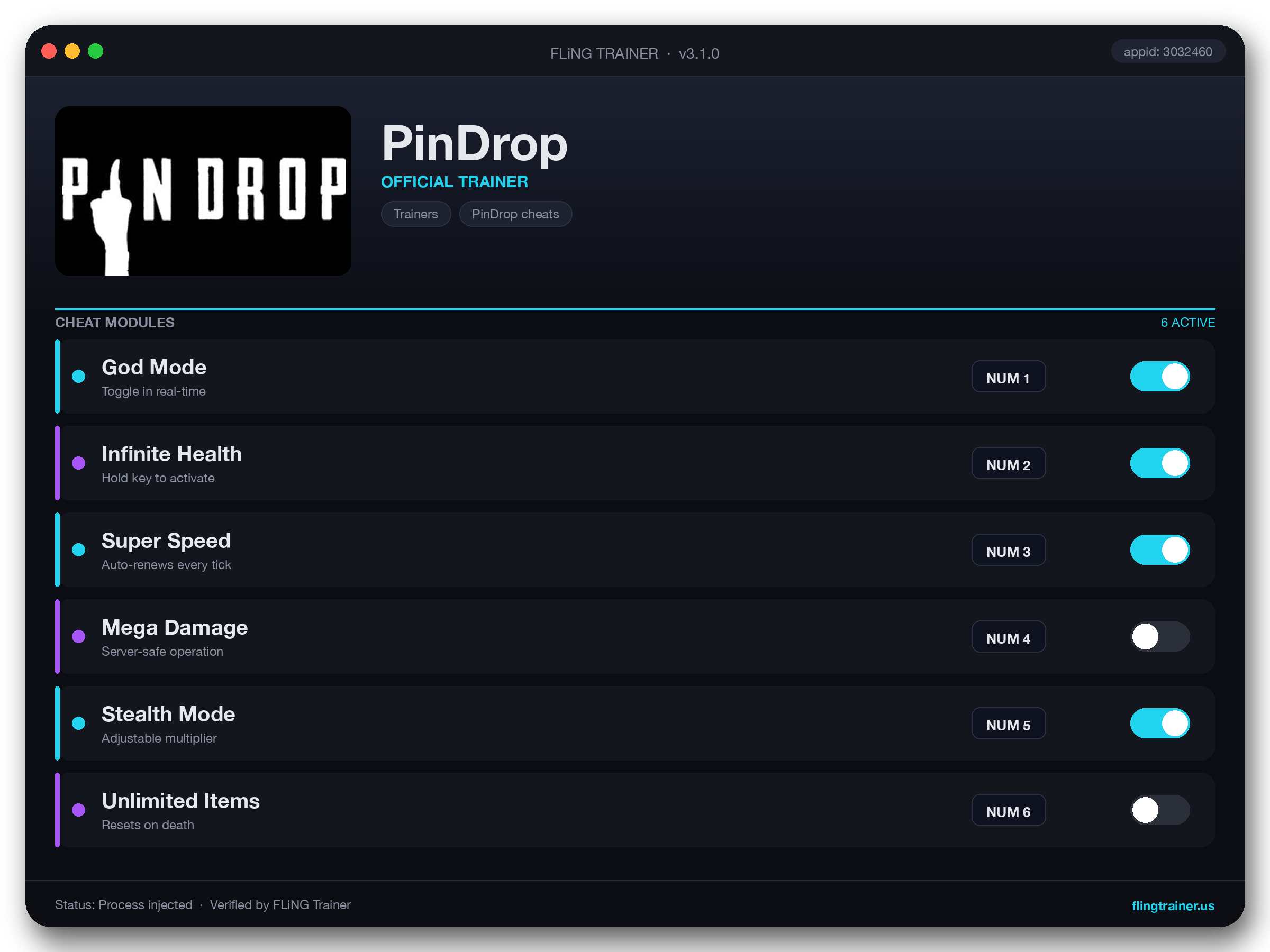 PinDrop Trainer interface