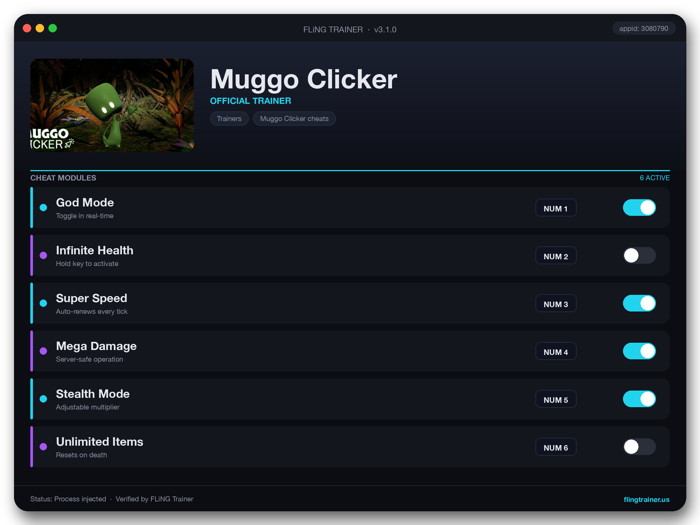 Muggo Clicker Trainer interface