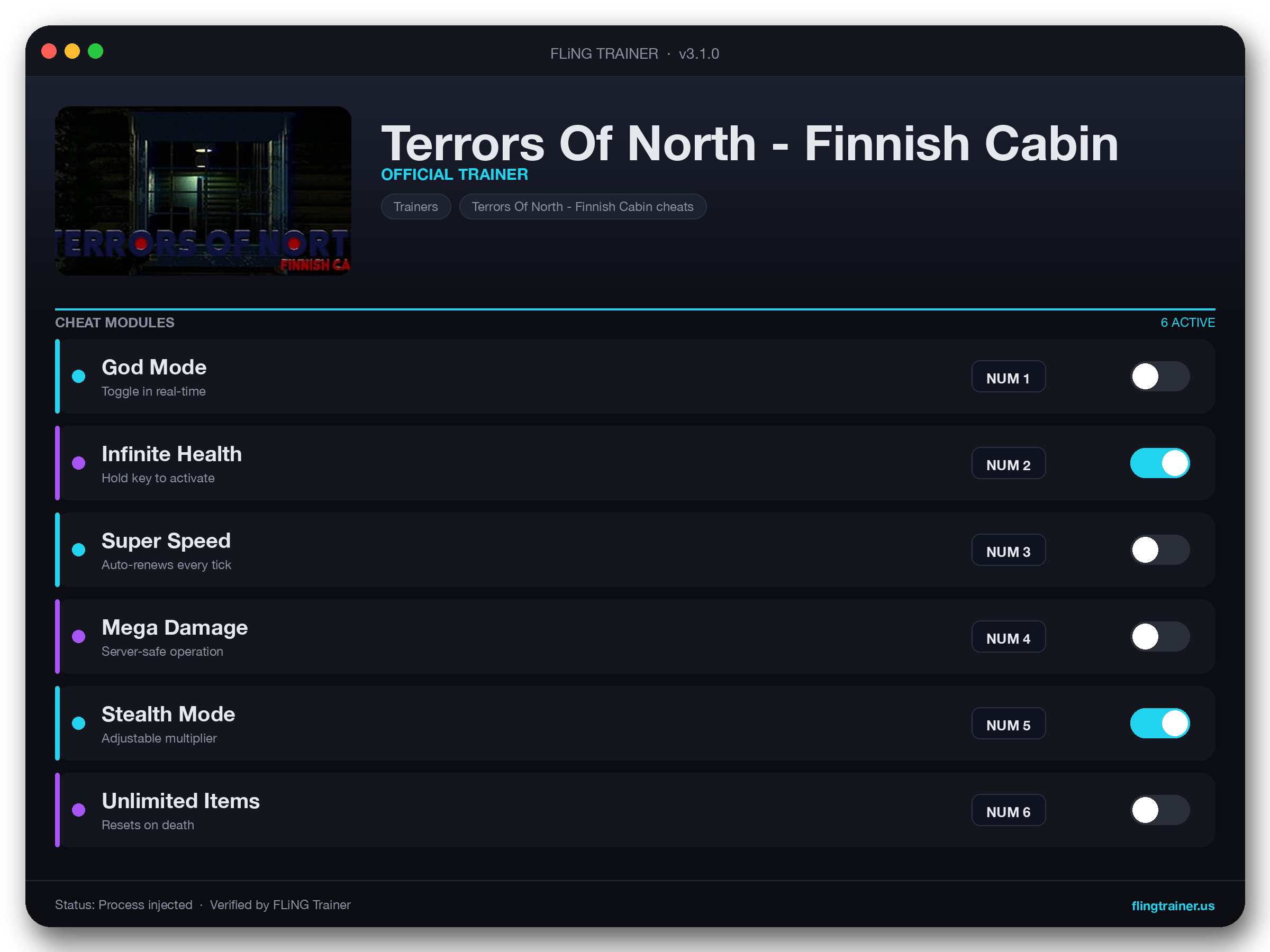 Terrors Of North - Finnish Cabin Trainer interface
