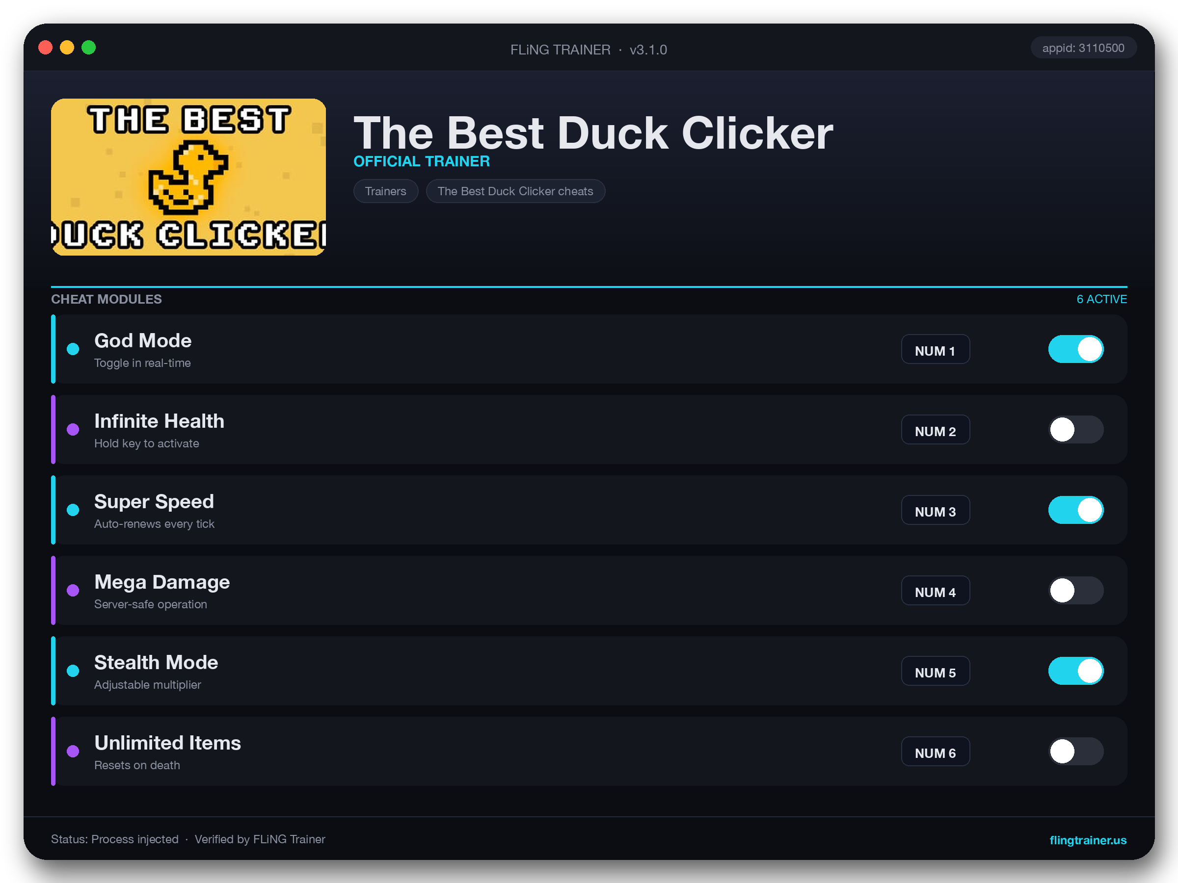 The Best Duck Clicker Trainer interface