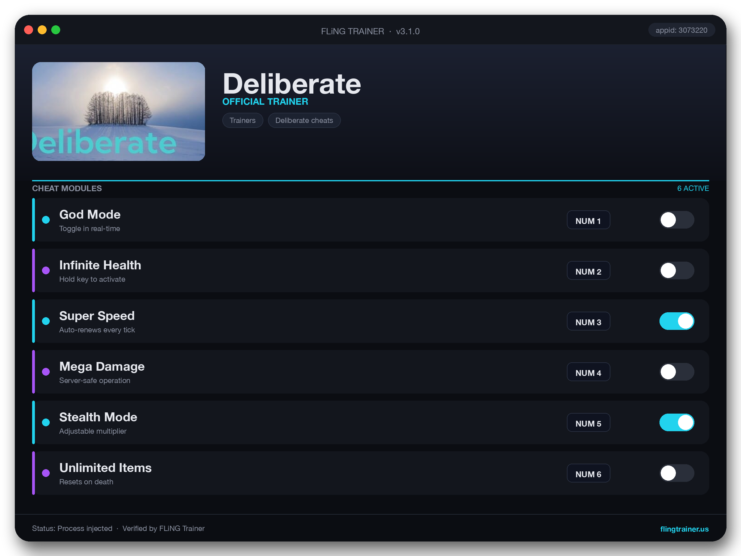 Deliberate Trainer interface