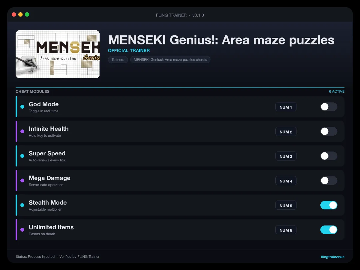 MENSEKI Genius!: Area maze puzzles Trainer interface