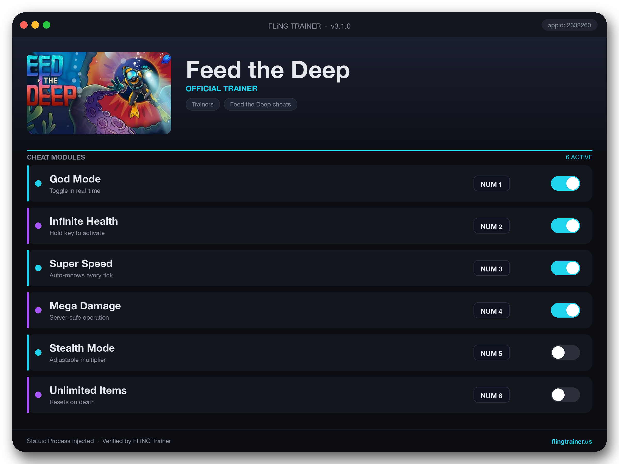 Feed the Deep Trainer interface