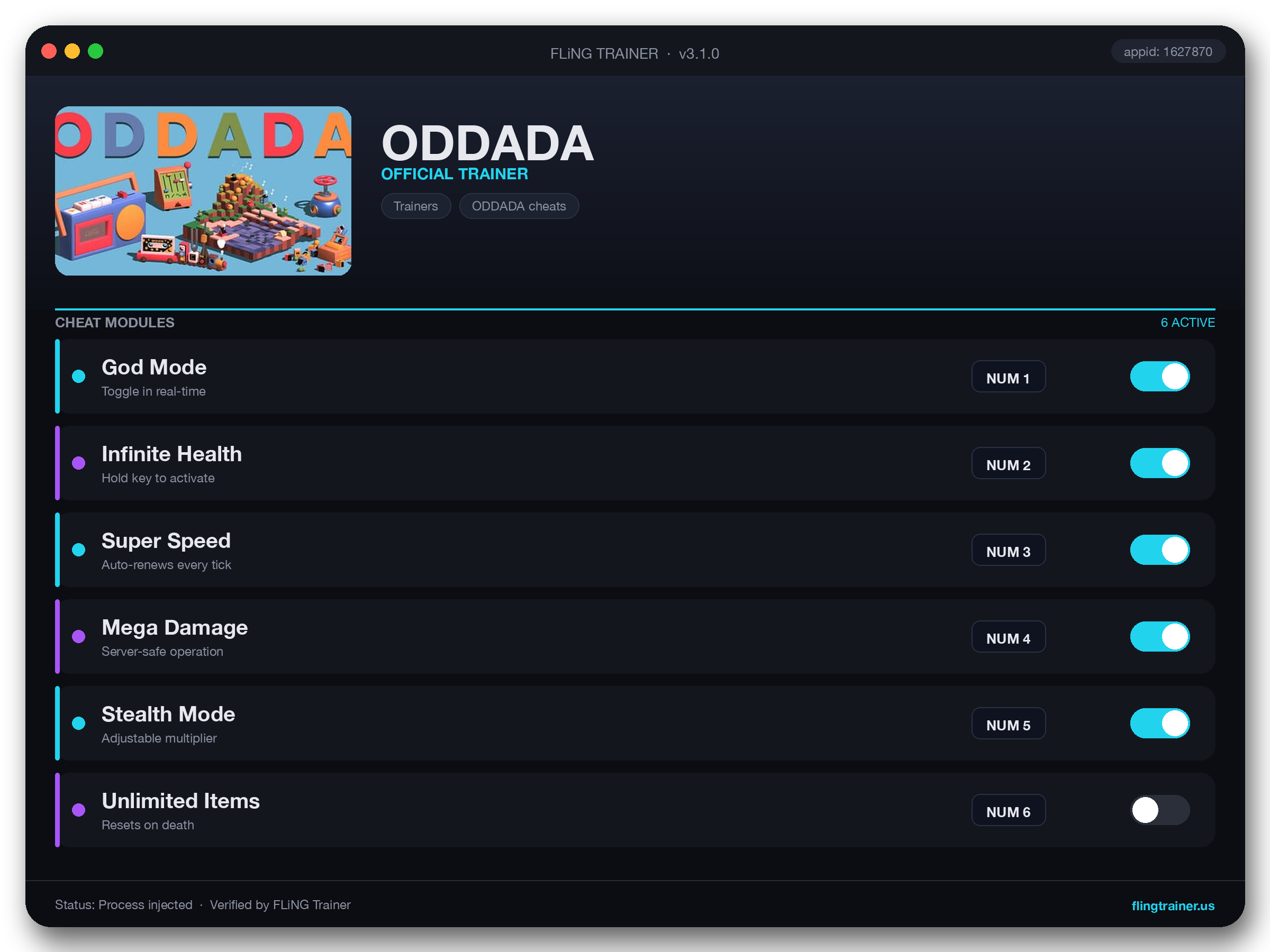 ODDADA Trainer interface