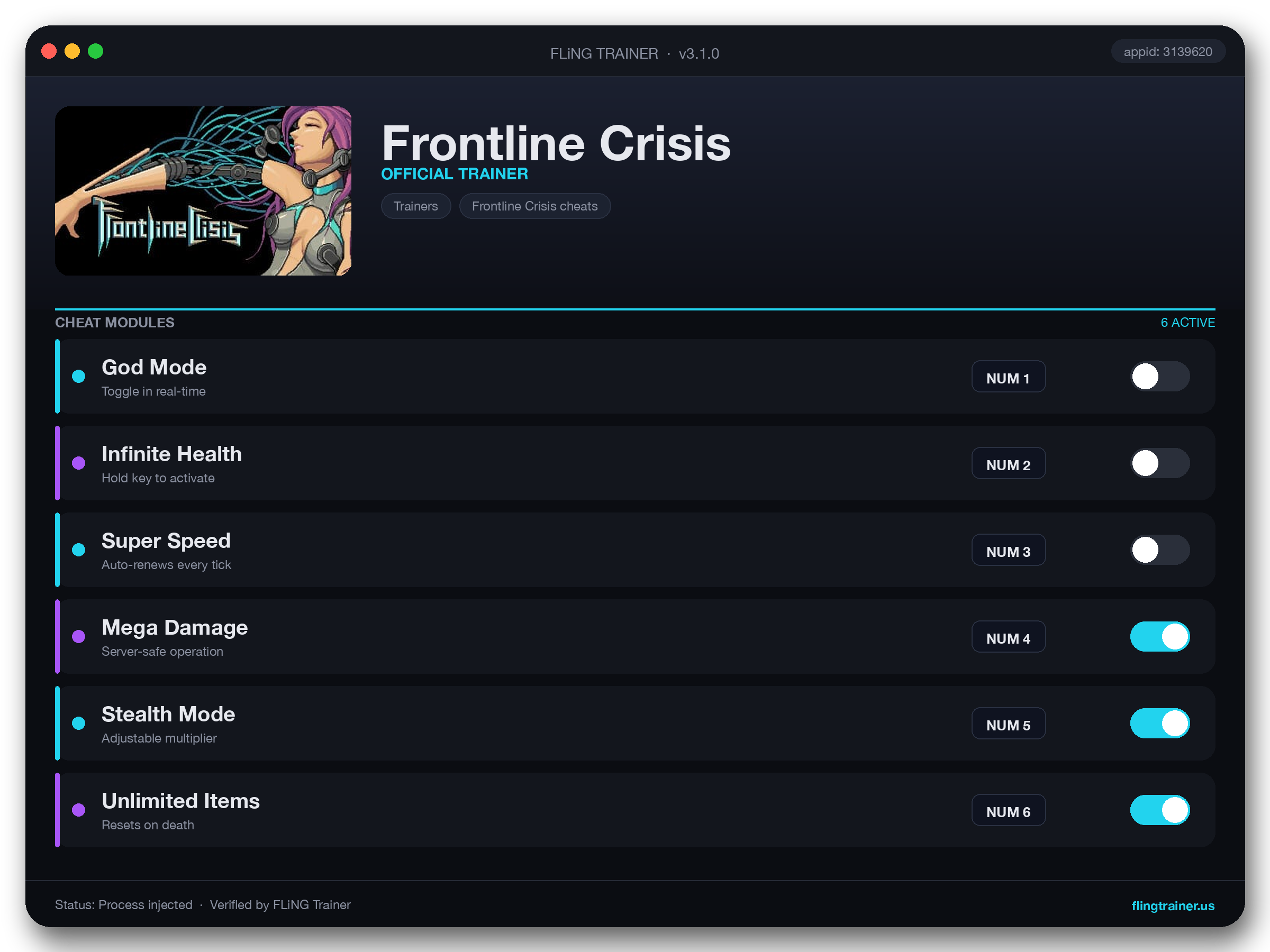 Frontline Crisis Trainer interface