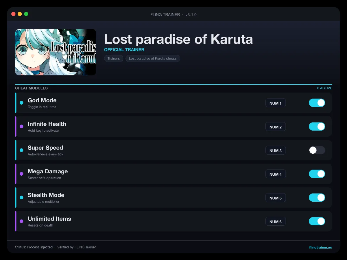 Lost paradise of Karuta Trainer interface