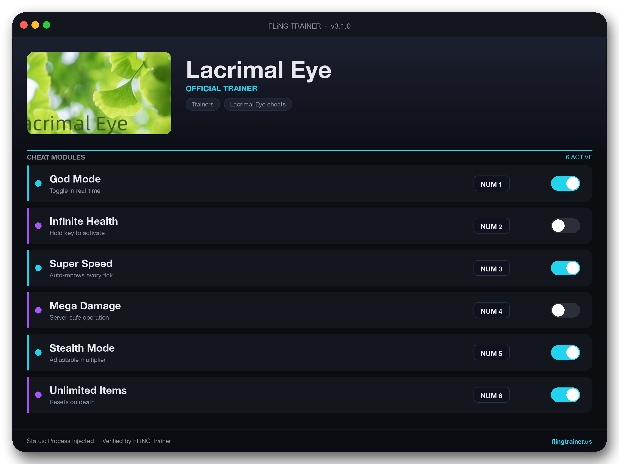 Lacrimal Eye Trainer interface