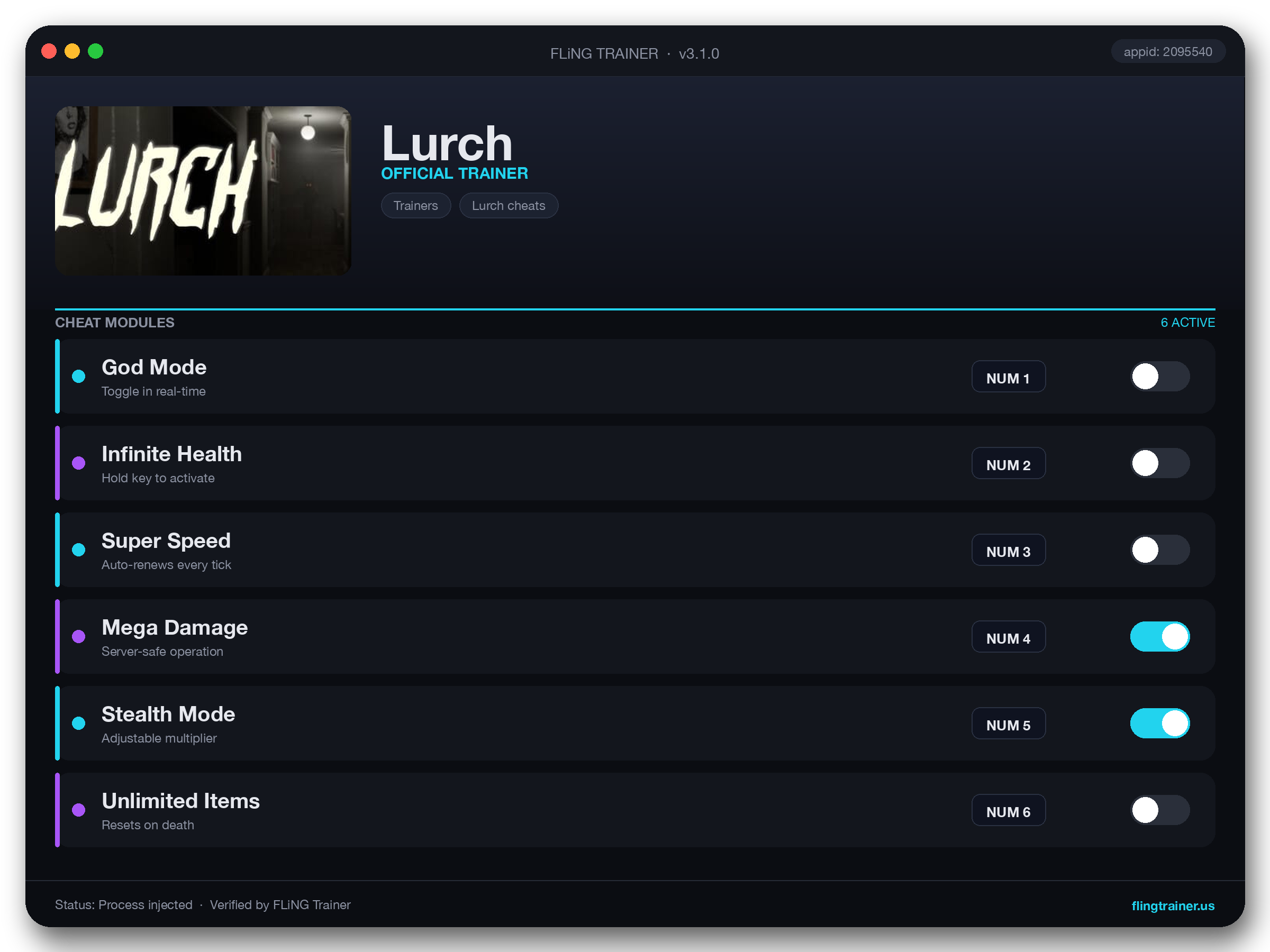 Lurch Trainer interface