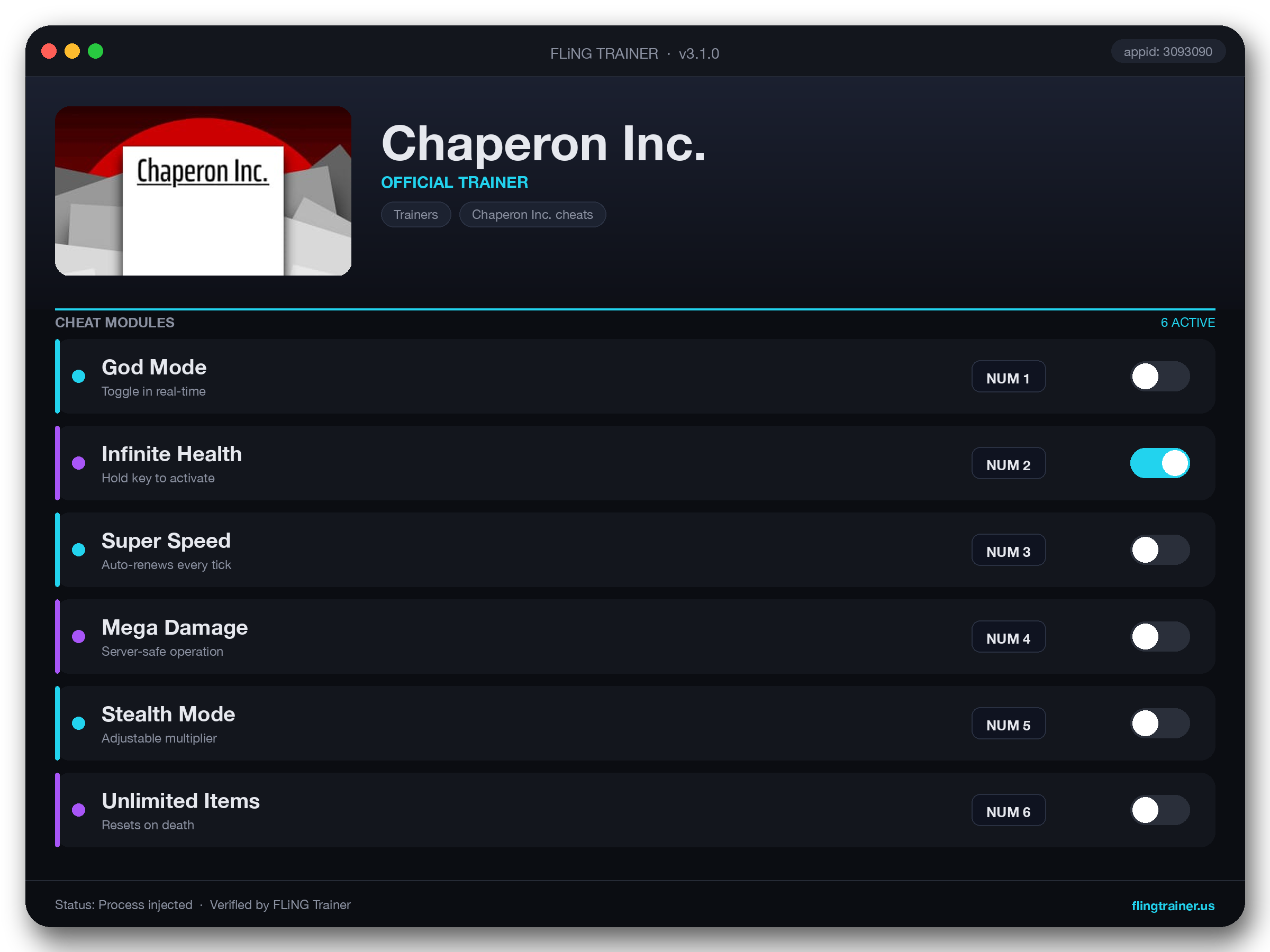 Chaperon Inc. Trainer interface