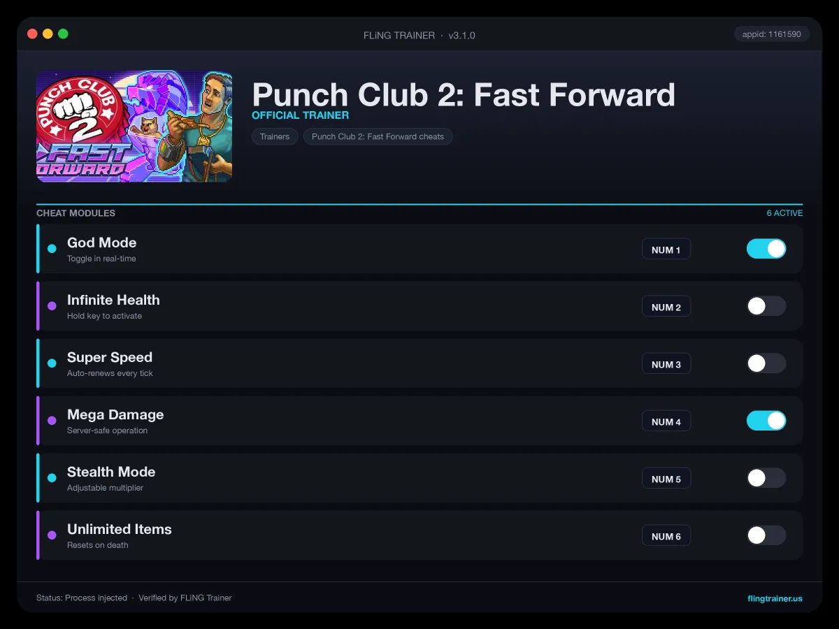 Punch Club 2: Fast Forward Trainer interface