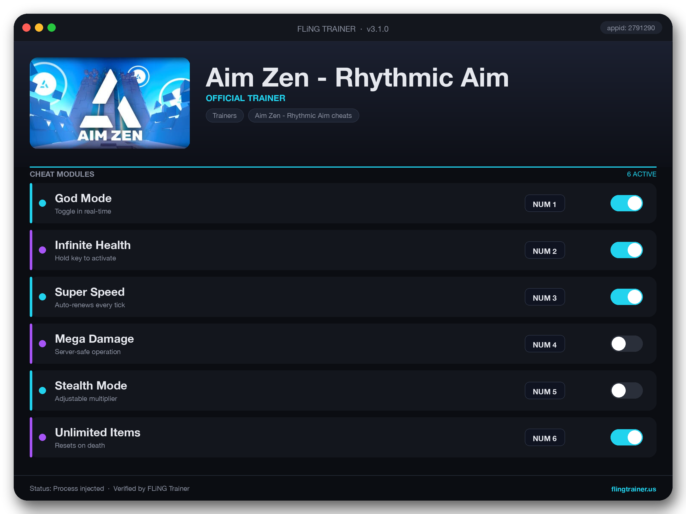Aim Zen - Rhythmic Aim Trainer Trainer interface