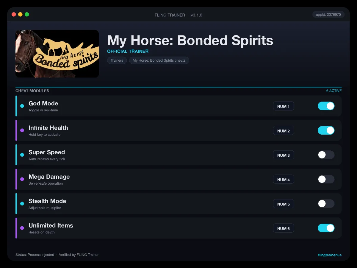 My Horse: Bonded Spirits Trainer interface