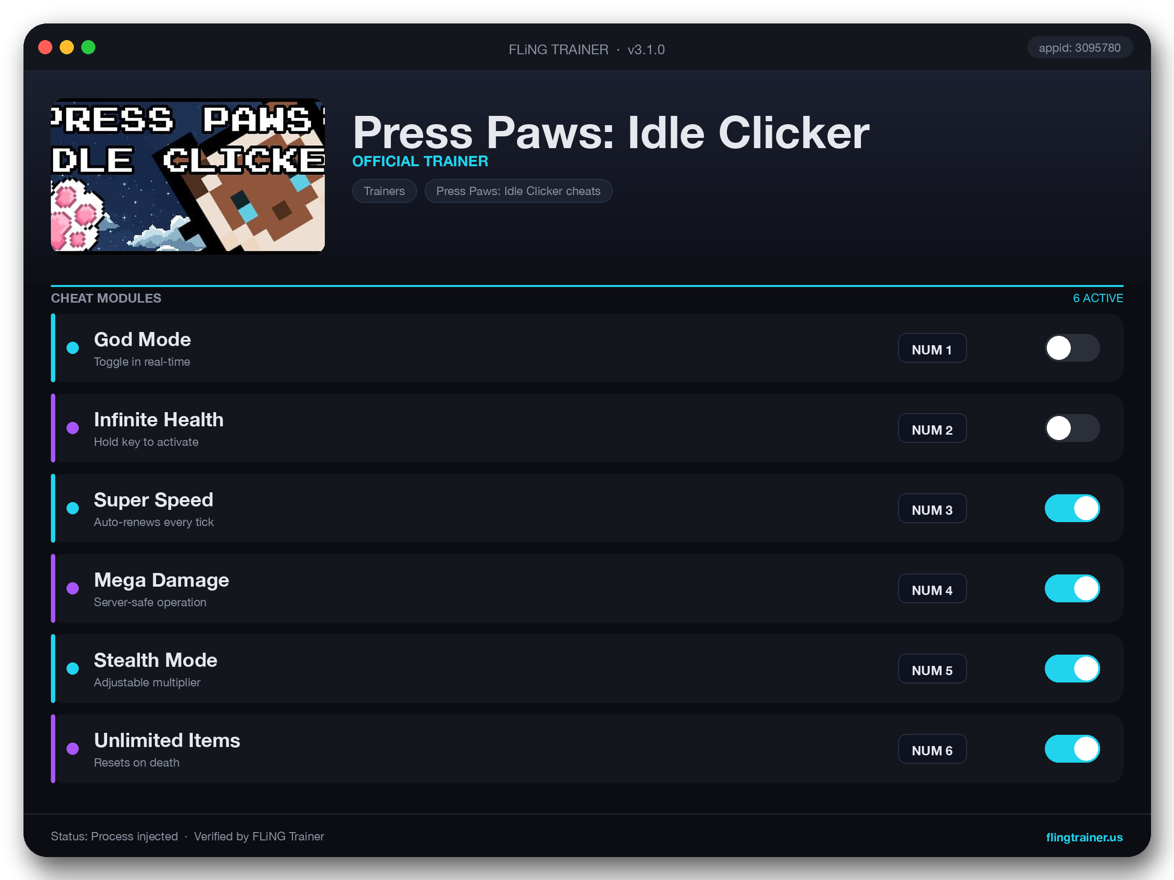 Press Paws: Idle Clicker Trainer interface