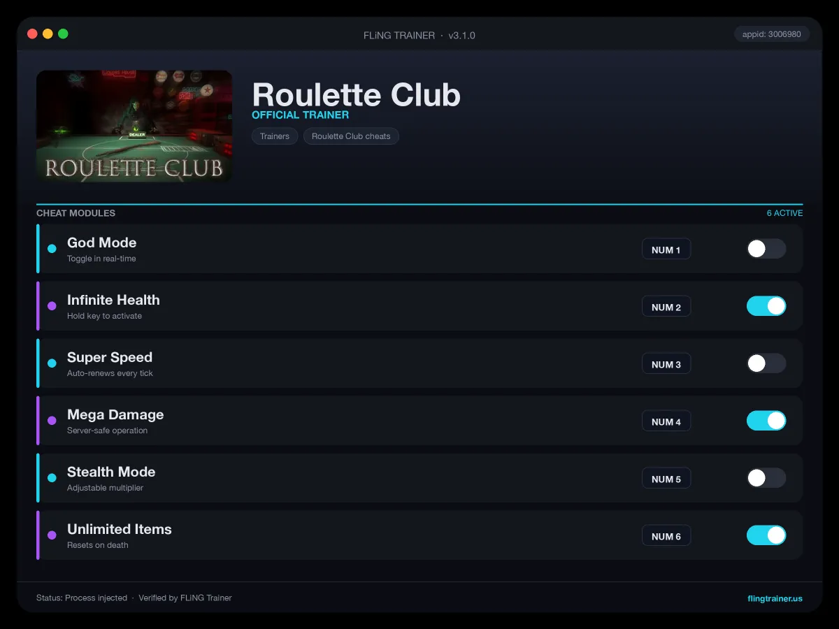 Roulette Club Trainer interface