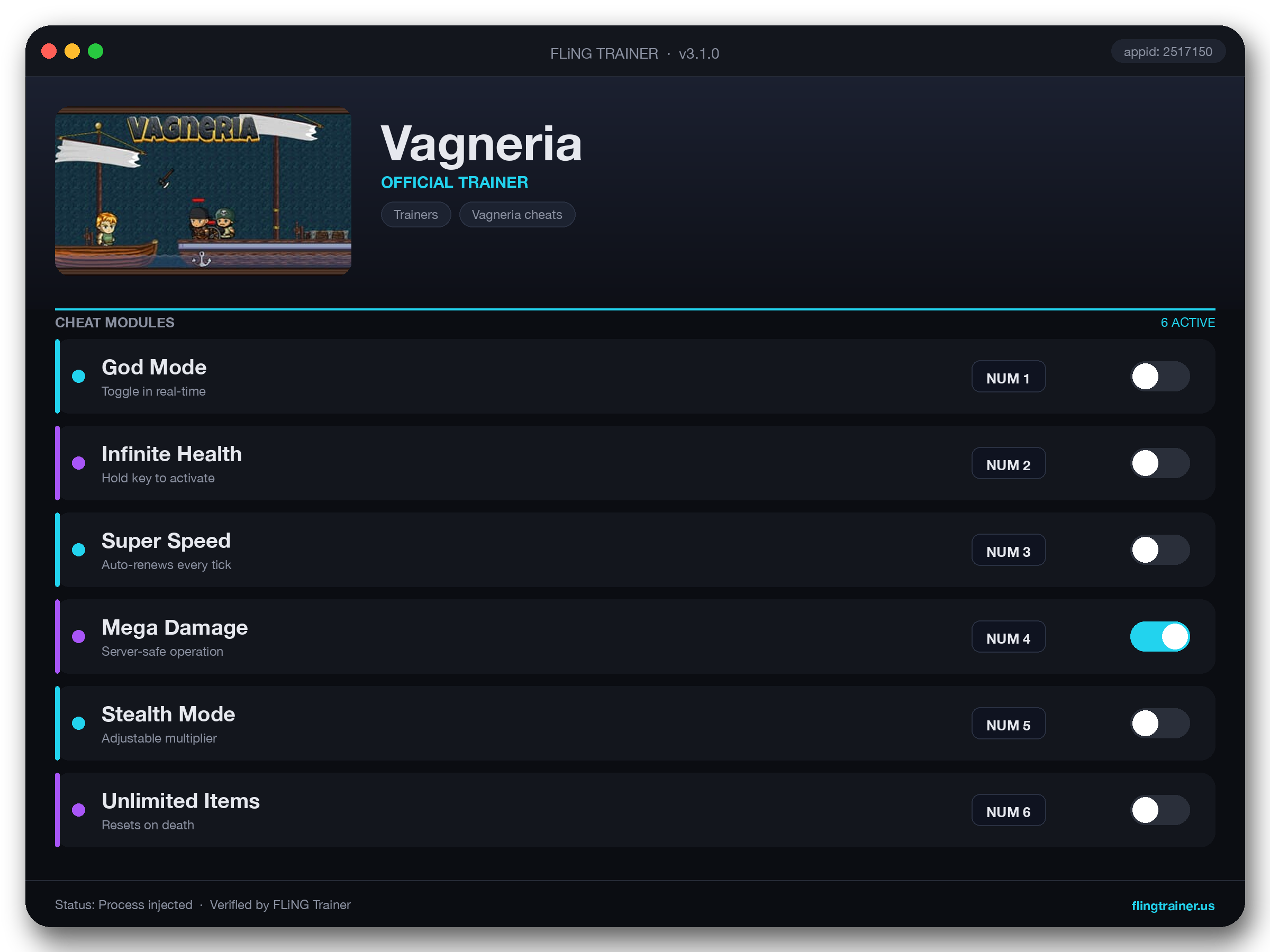 Vagneria Trainer interface