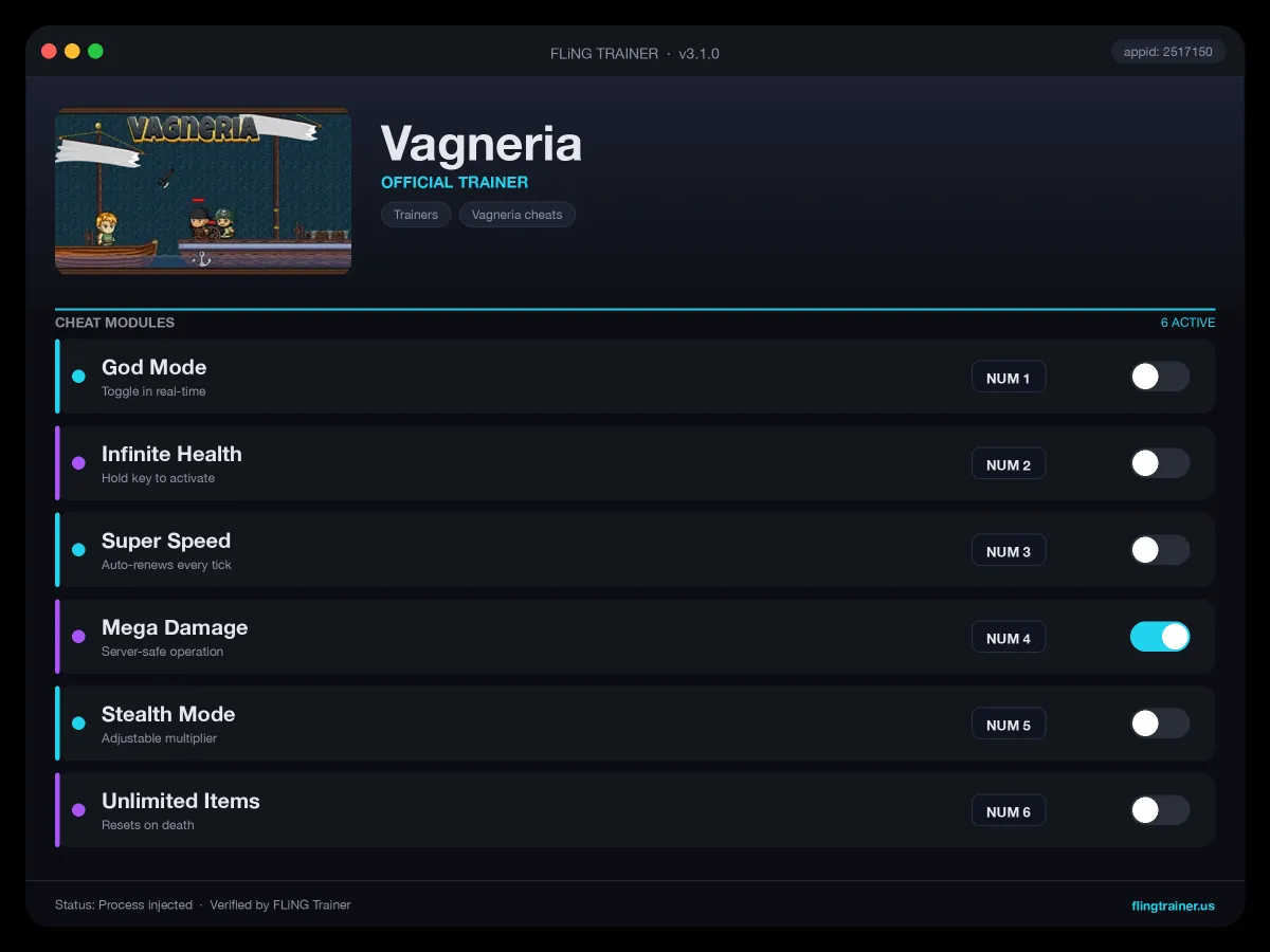 Vagneria Trainer interface