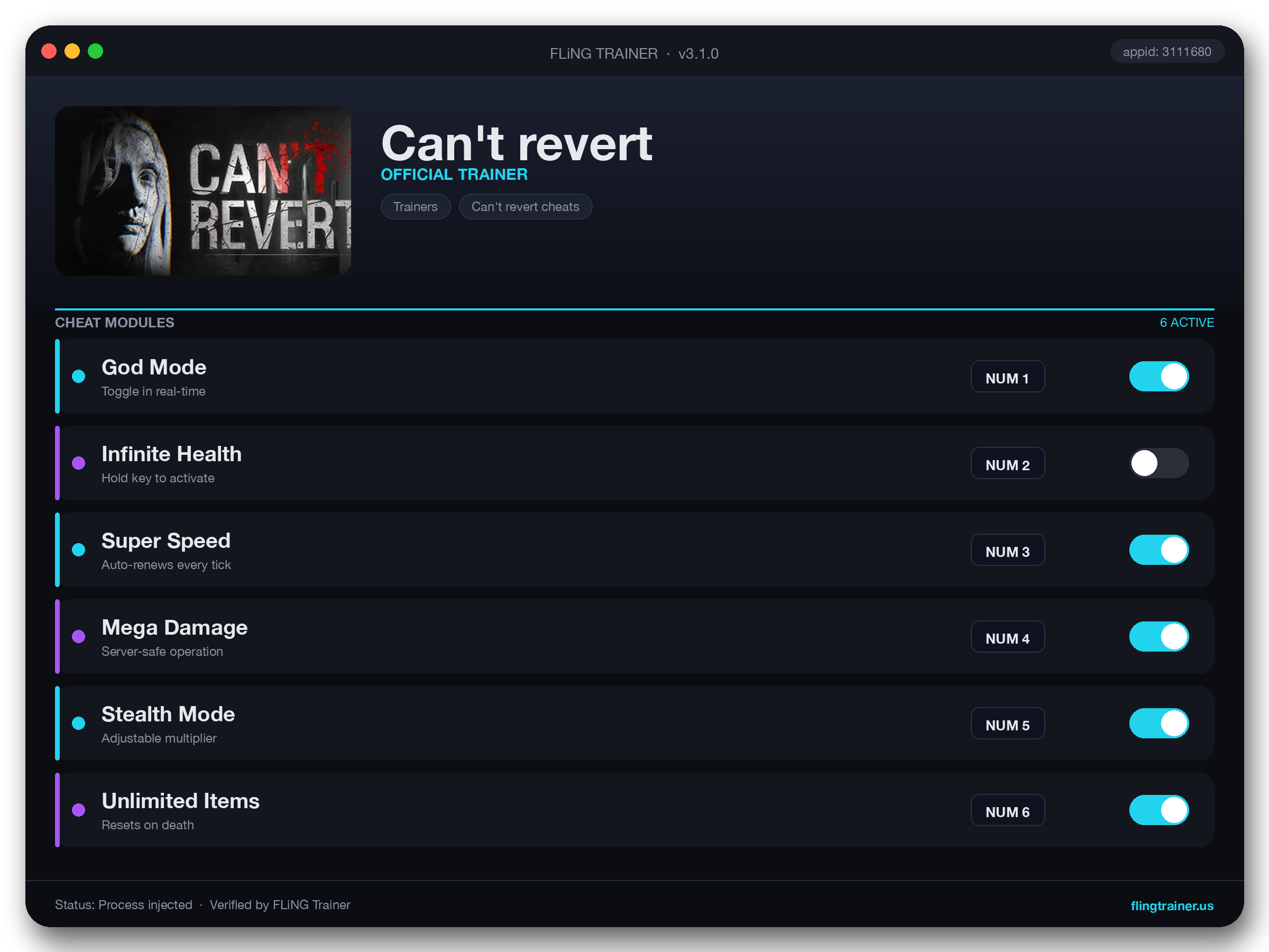 Can't revert Trainer interface