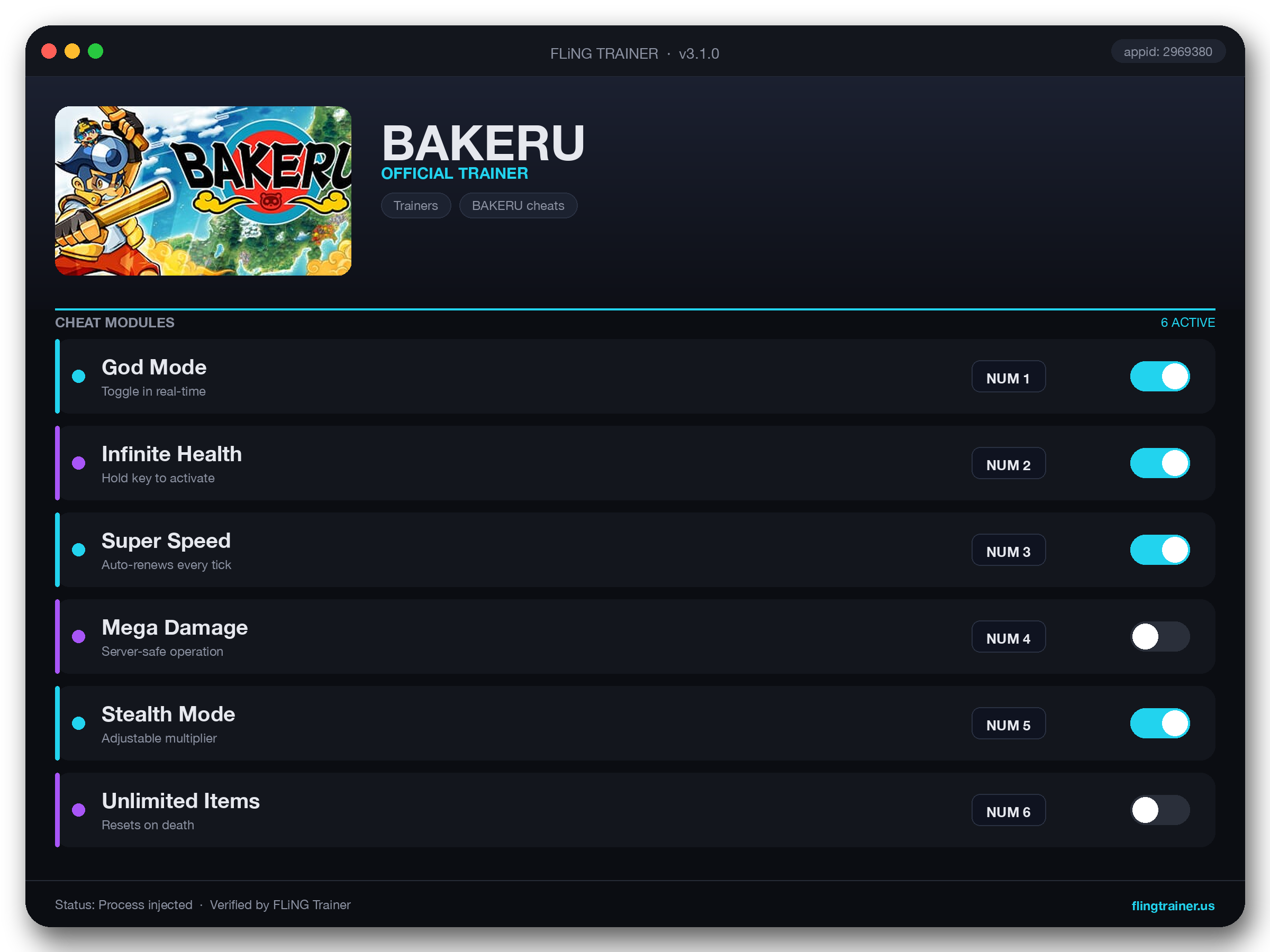 BAKERU Trainer interface