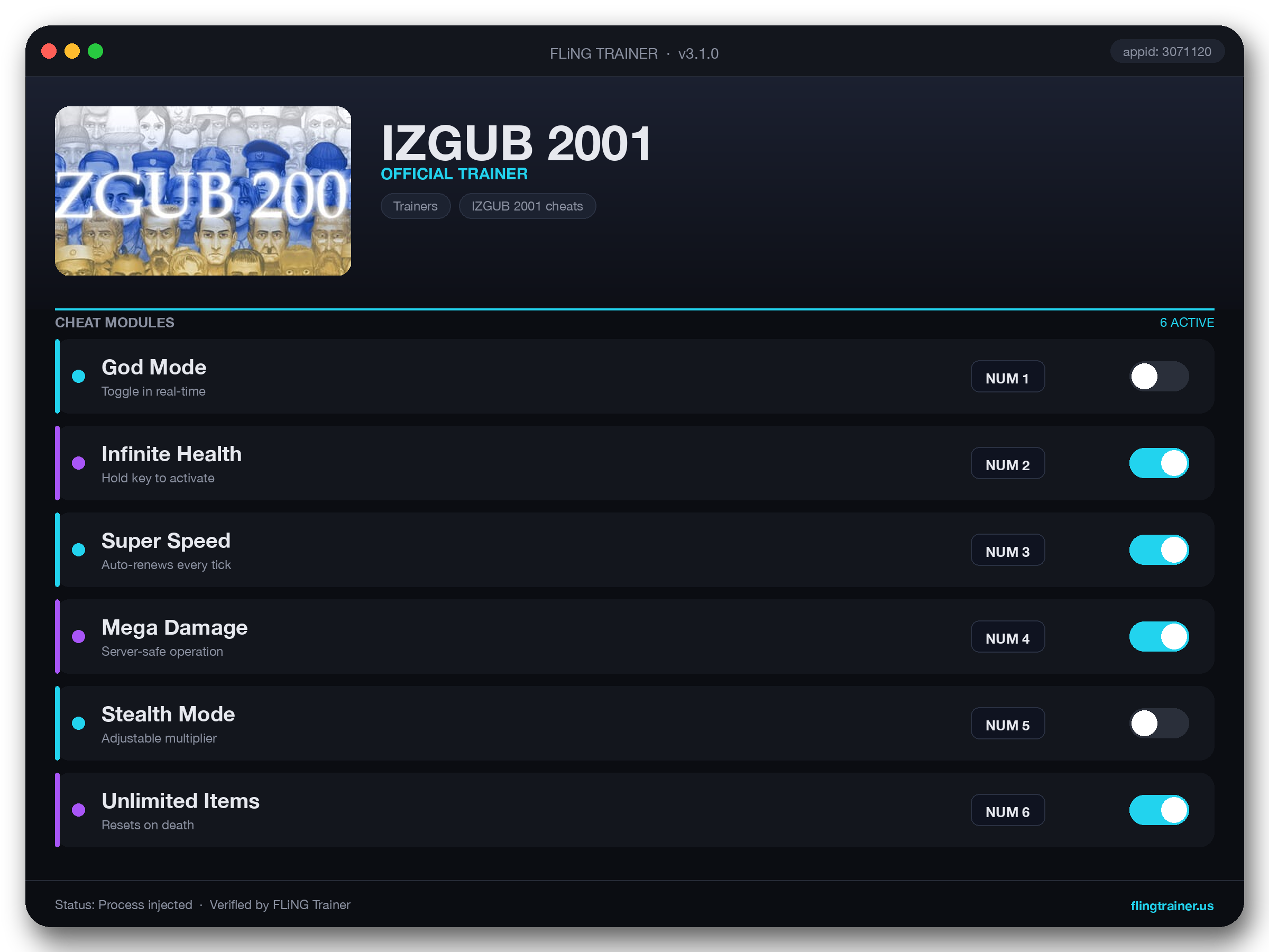 IZGUB 2001 Trainer interface