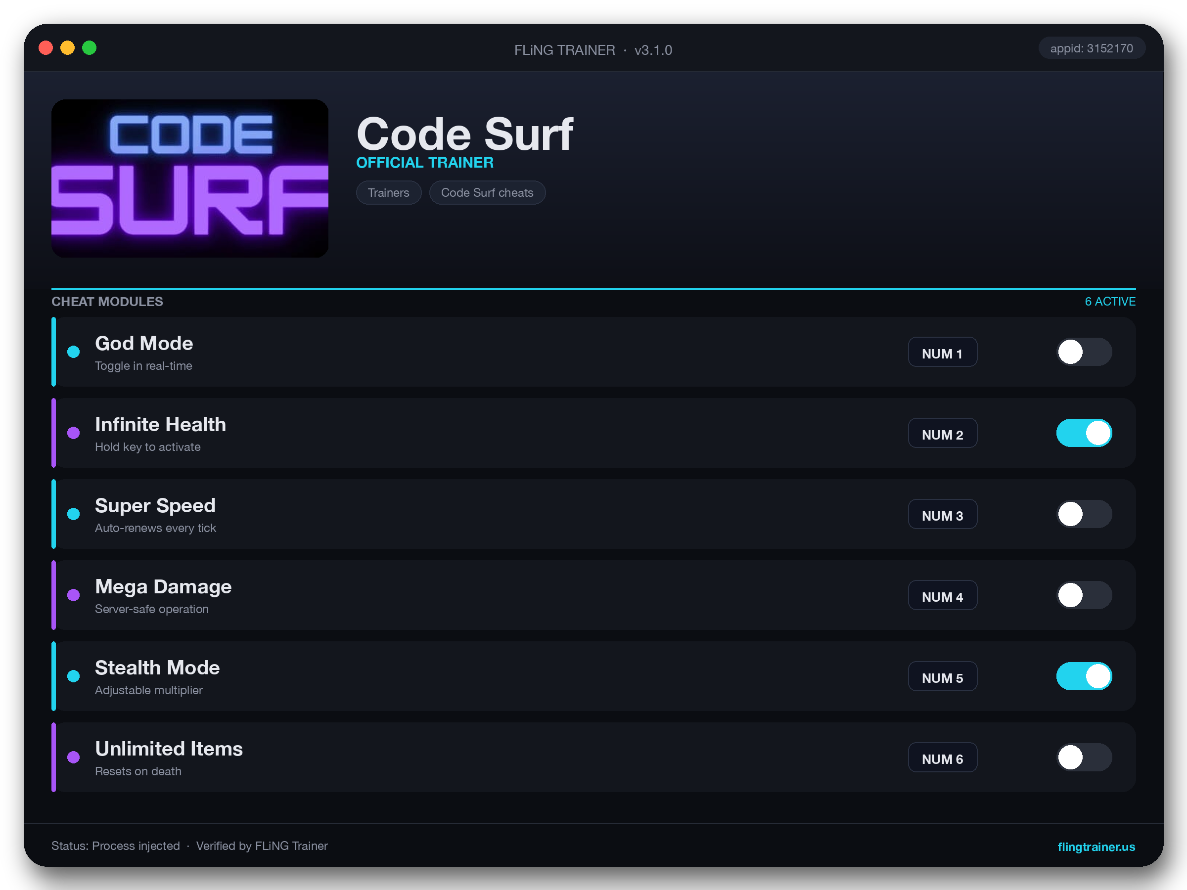 Code Surf Trainer interface