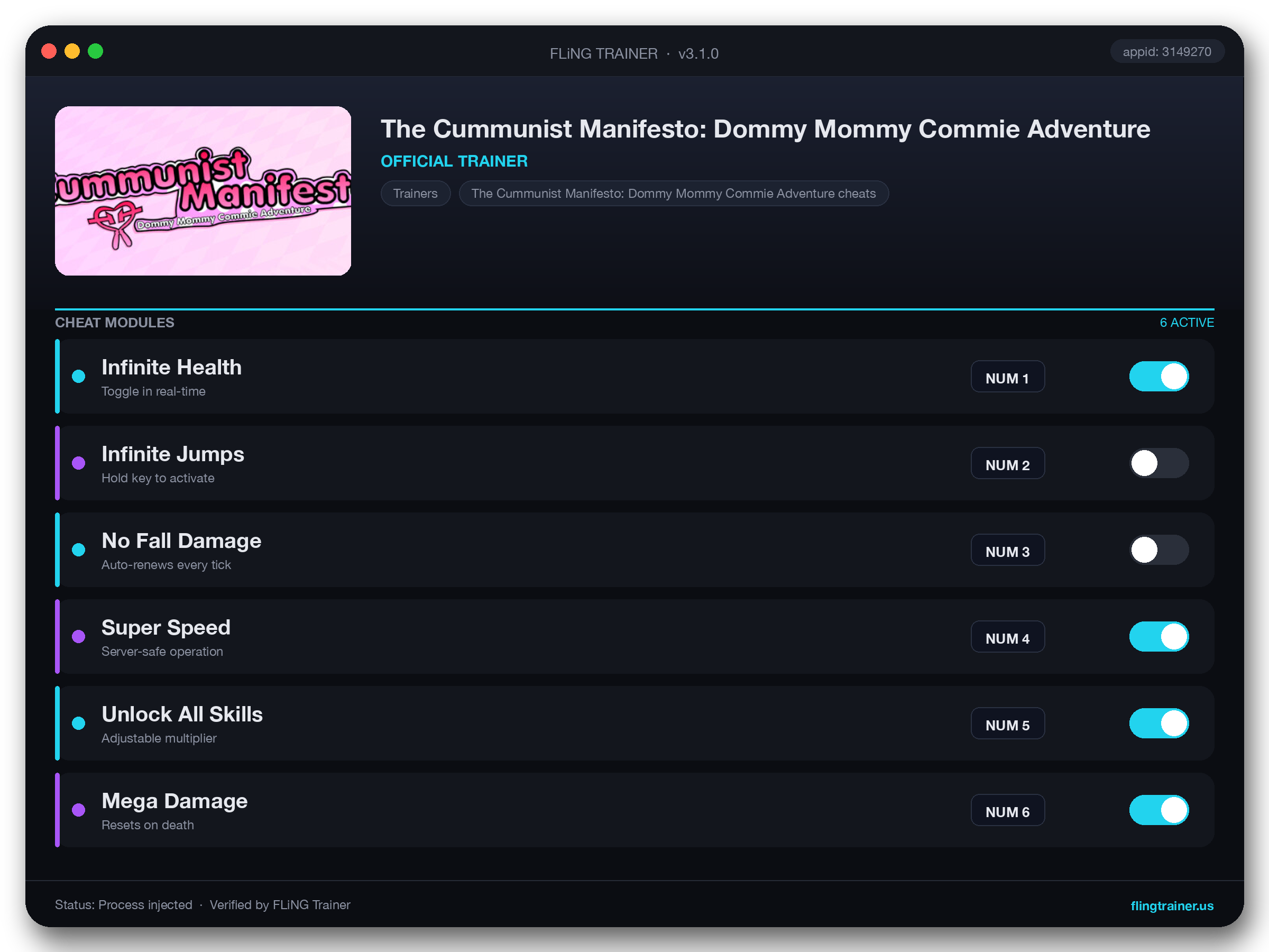 The Cummunist Manifesto: Dommy Mommy Commie Adventure Trainer interface
