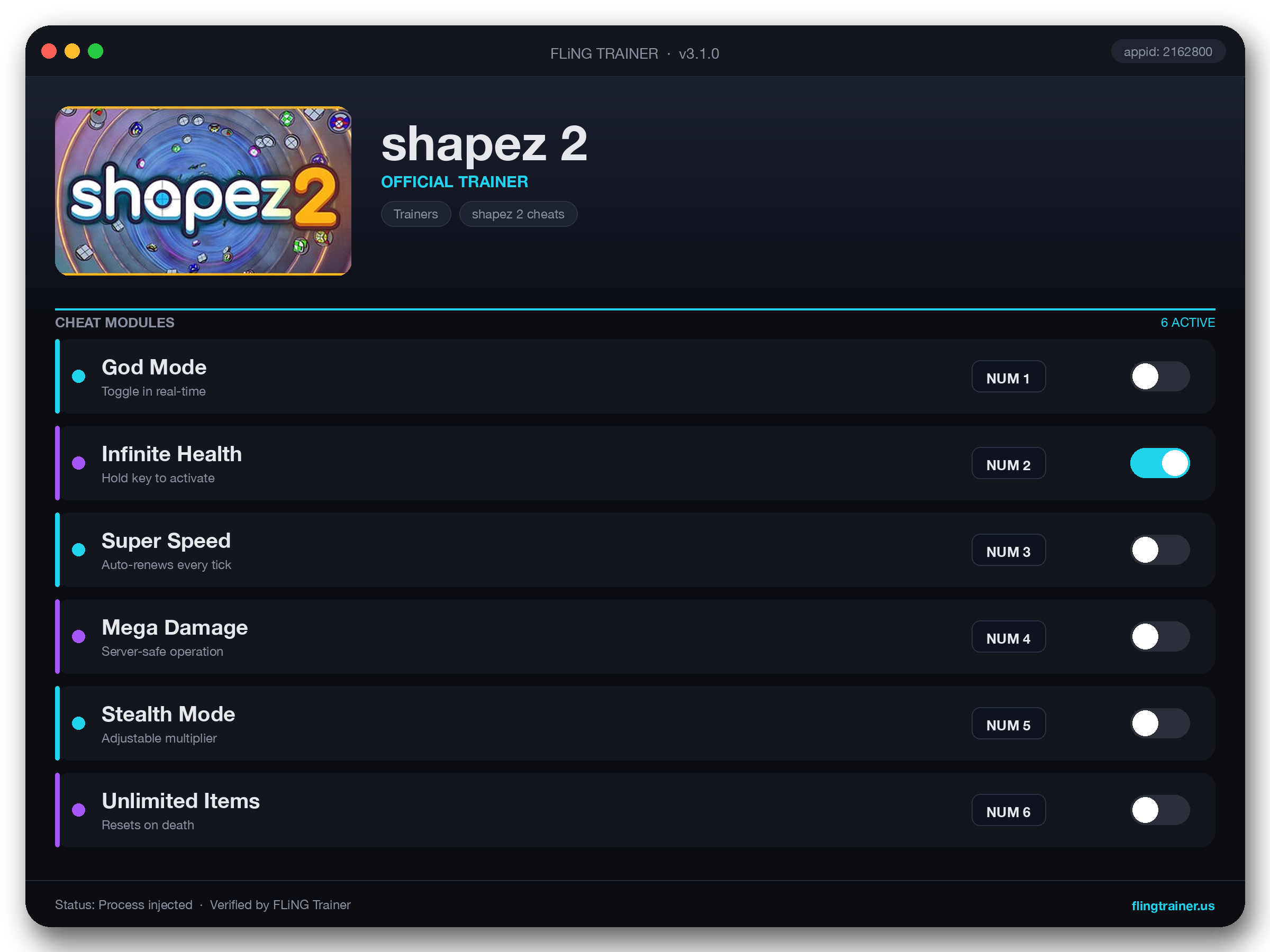 shapez 2 Trainer interface