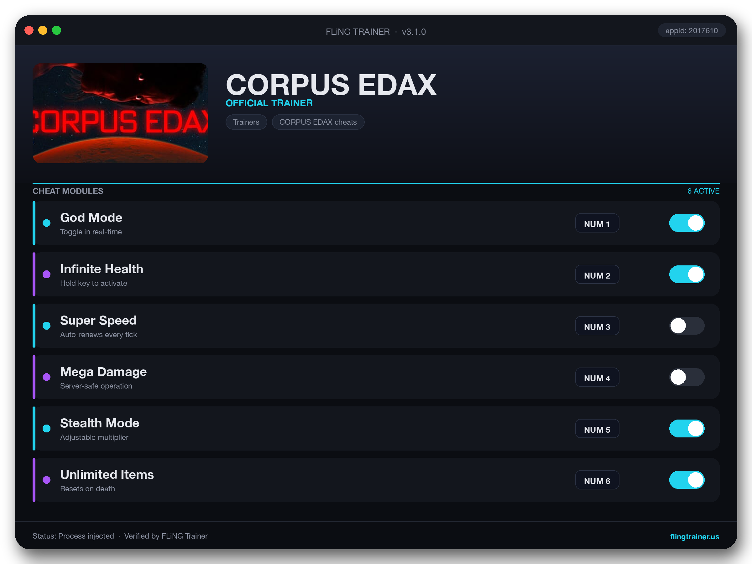 CORPUS EDAX Trainer interface
