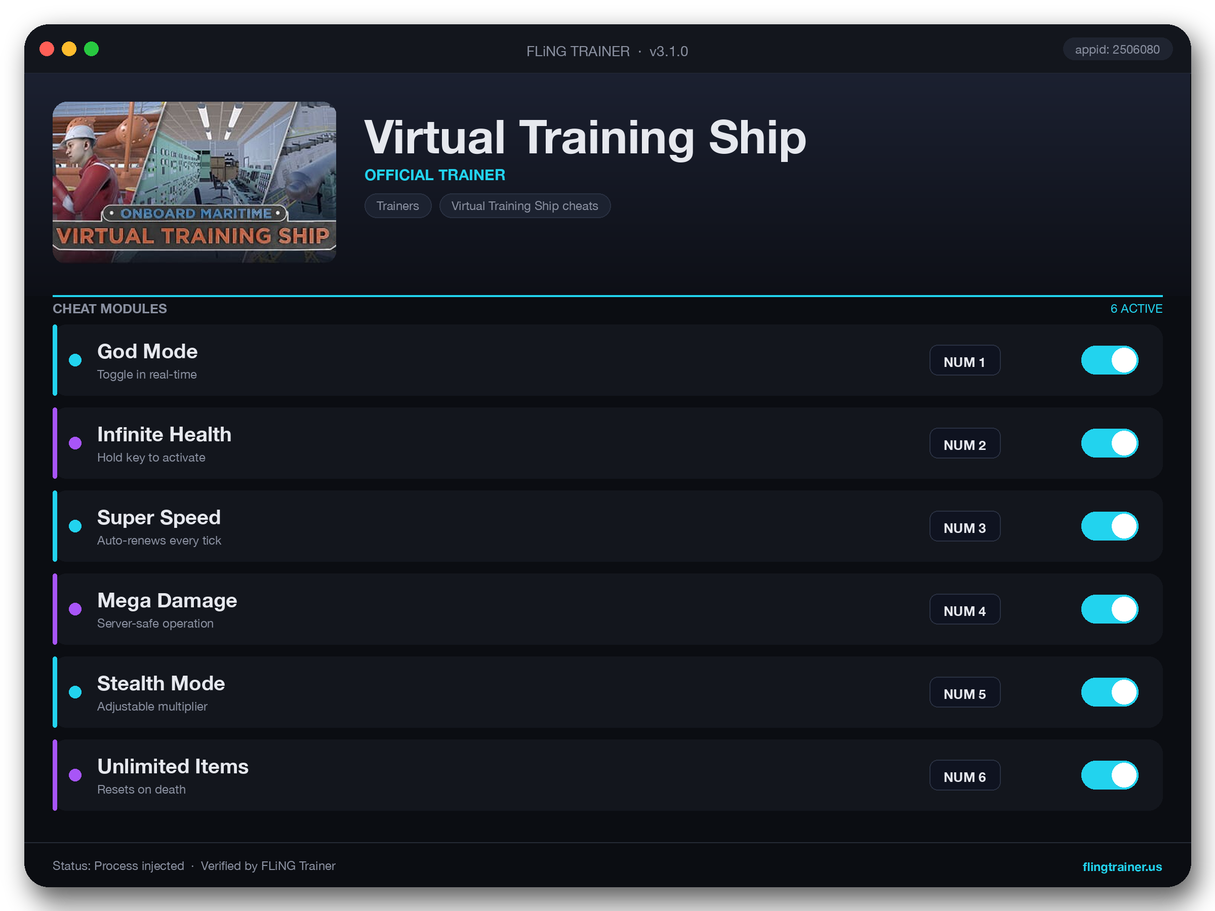 Virtual Training Ship Trainer interface