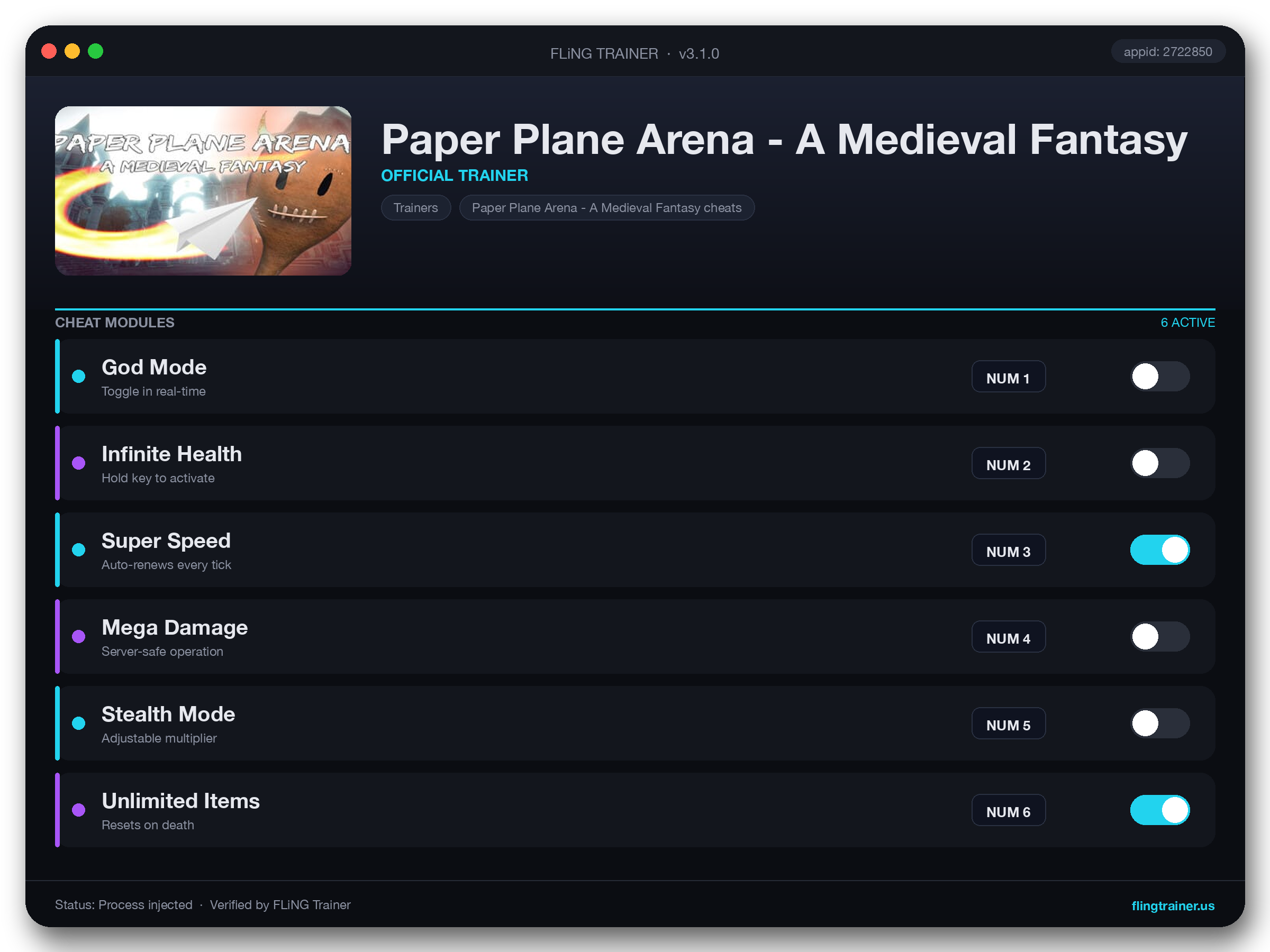 Paper Plane Arena - A Medieval Fantasy Trainer interface
