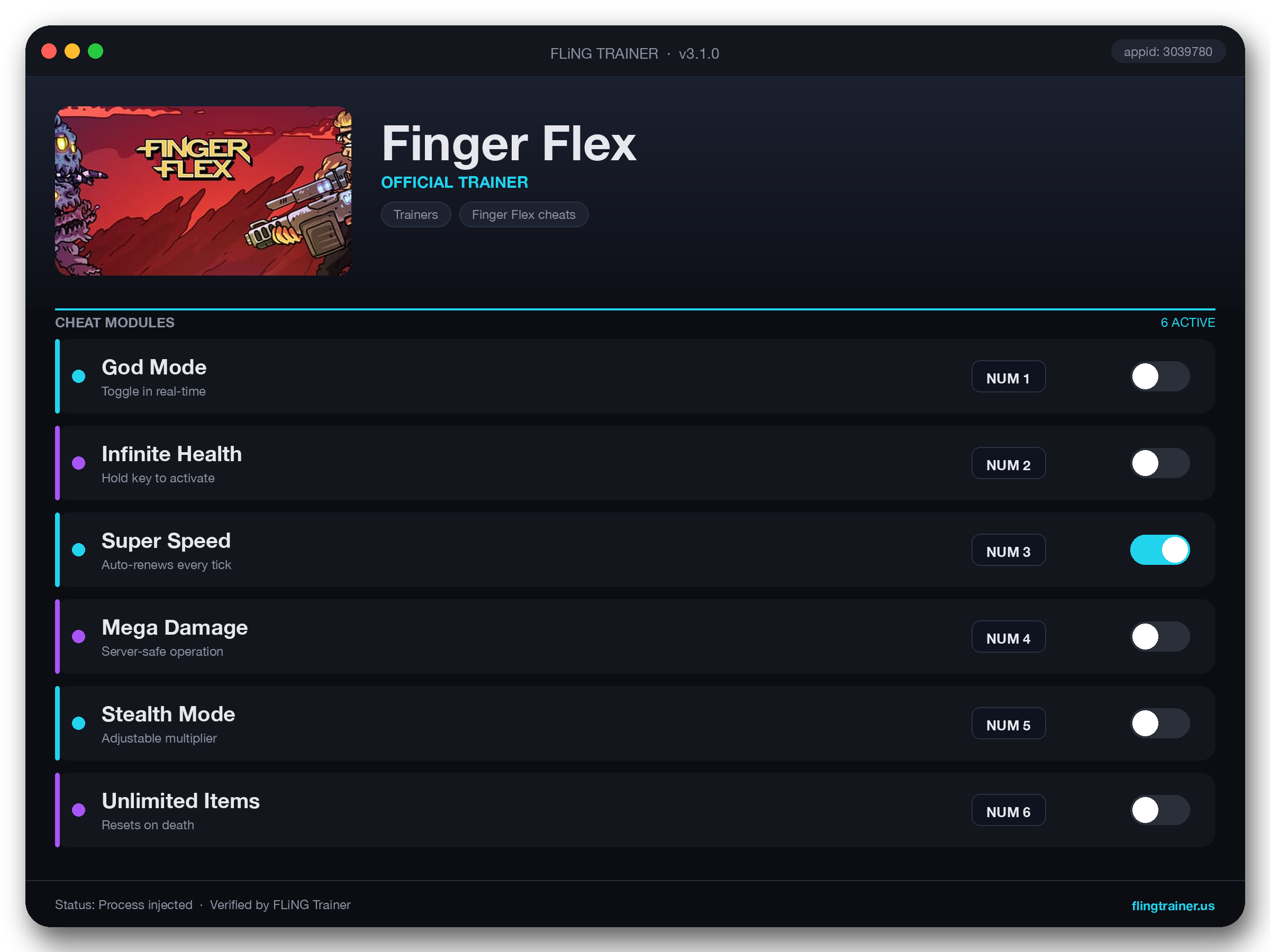 Finger Flex Trainer interface
