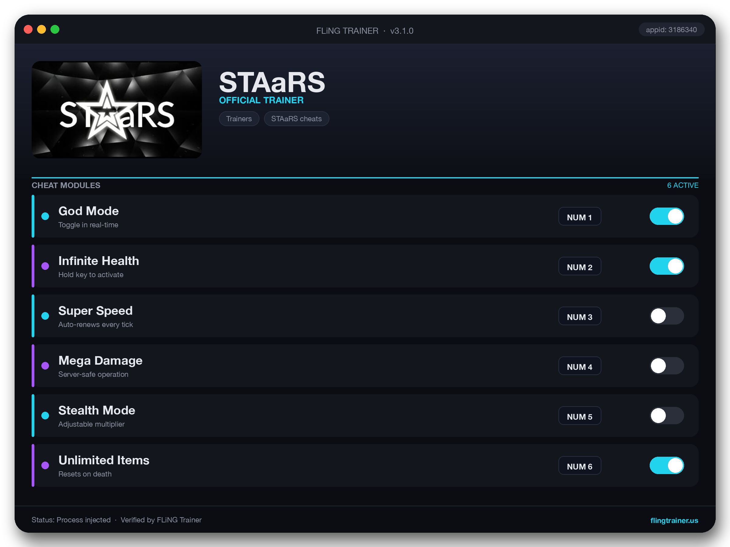 STAaRS Trainer interface