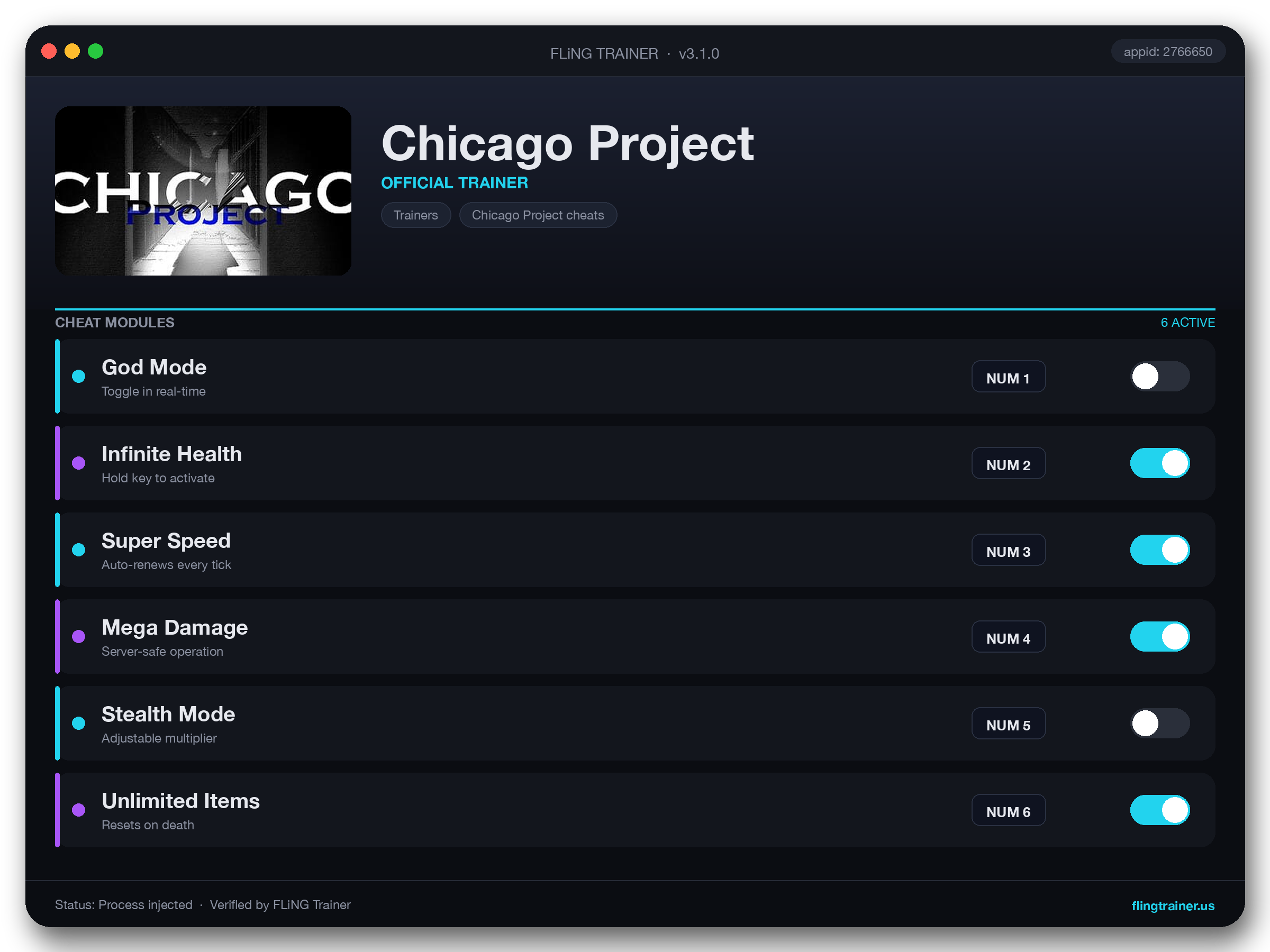 Chicago Project Trainer interface