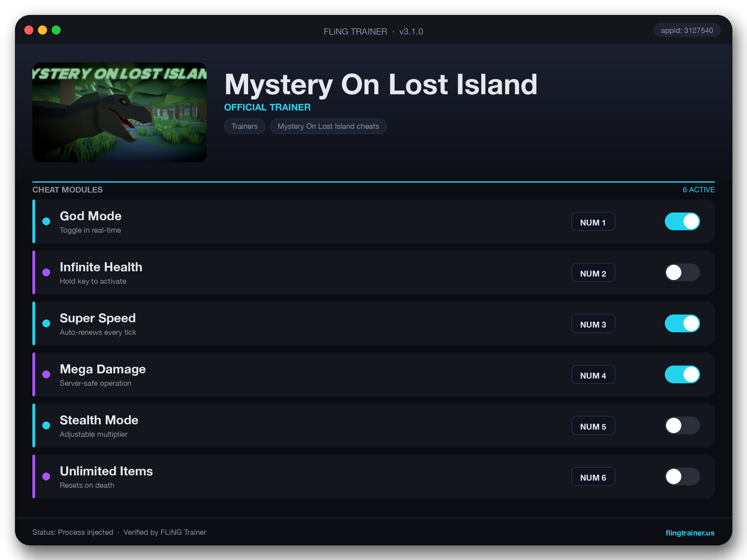Mystery On Lost Island Trainer interface