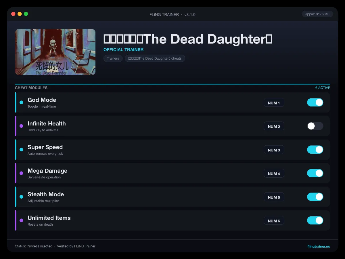 死掉的女儿(The Dead Daughter) Trainer interface