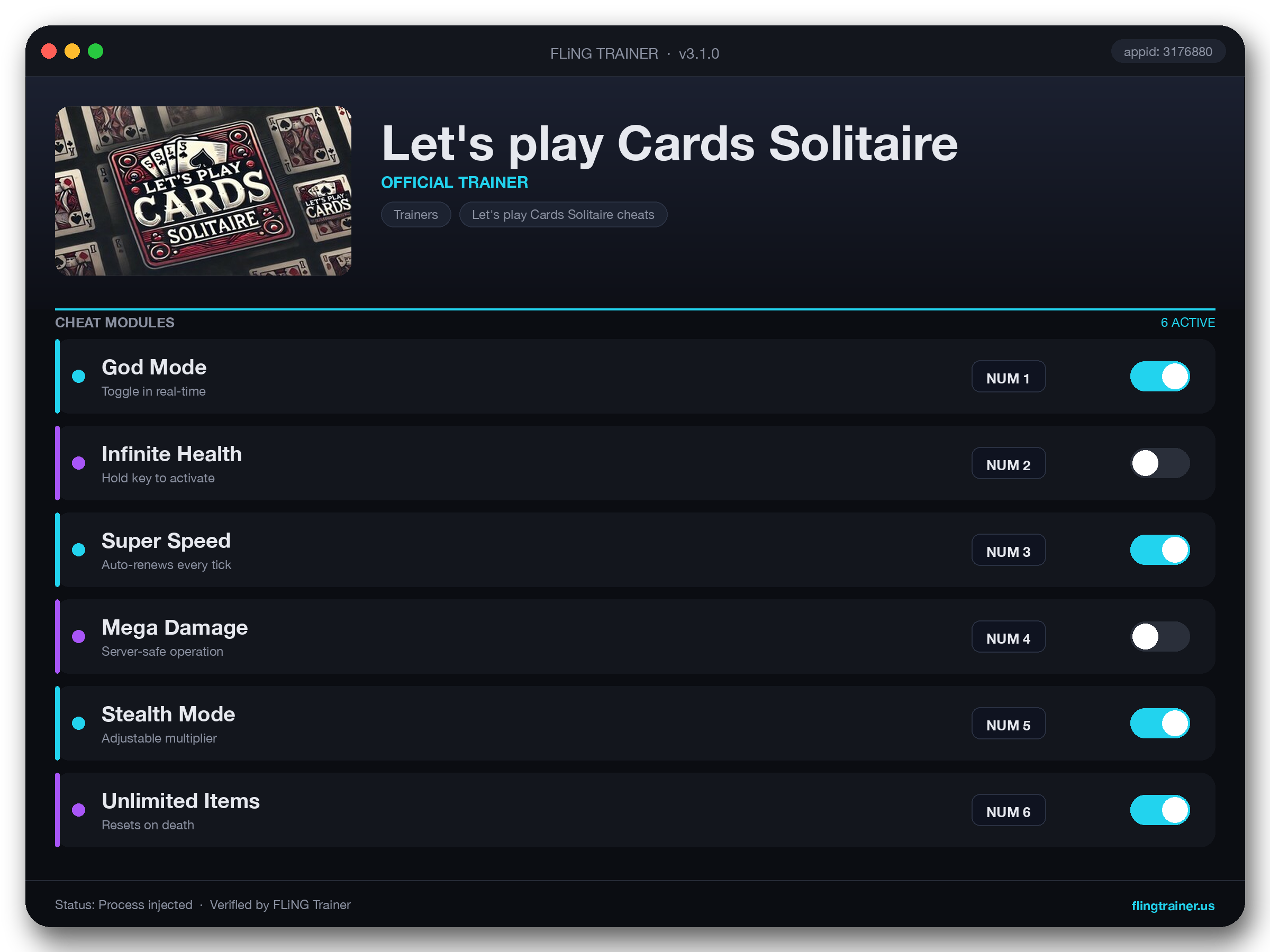 Let's play Cards Solitaire Trainer interface
