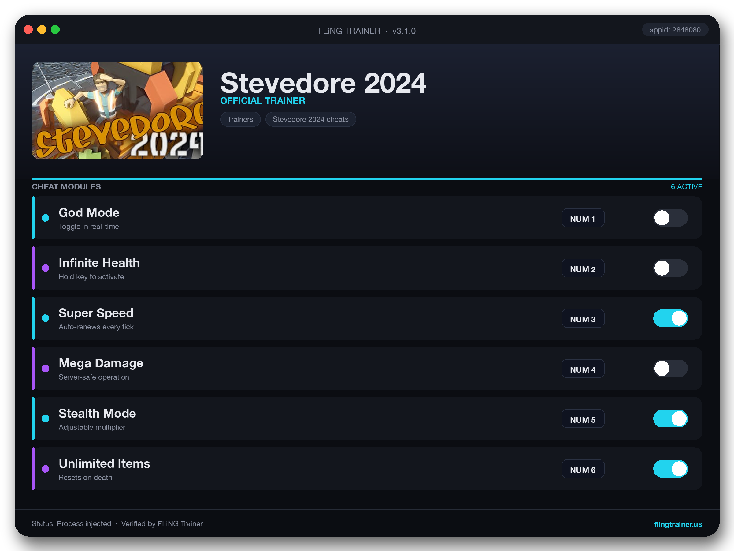 Stevedore 2024 Trainer interface