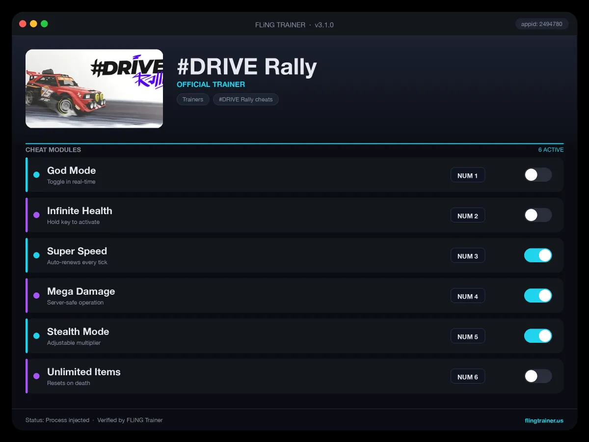 #DRIVE Rally Trainer interface