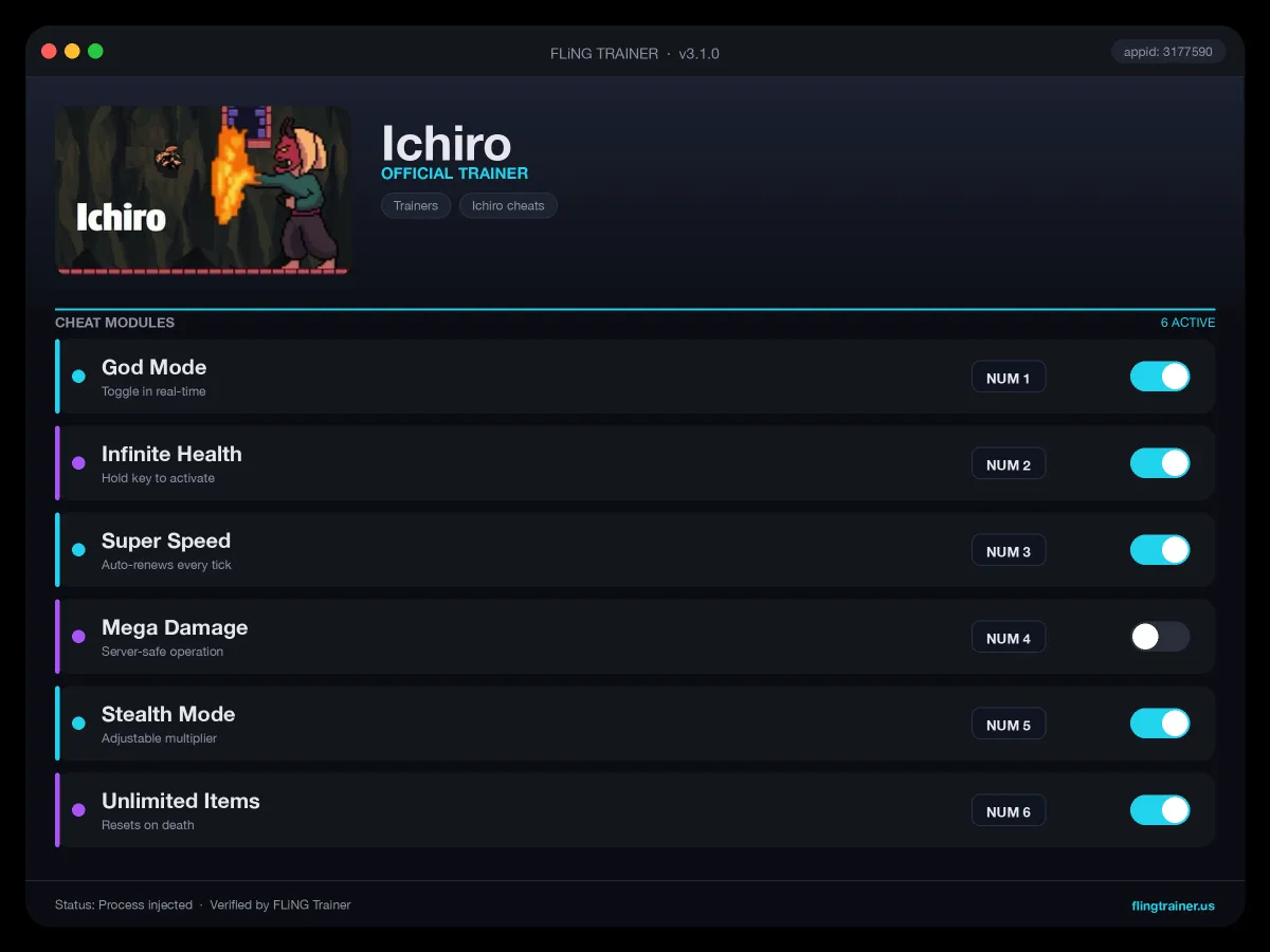 Ichiro Trainer interface