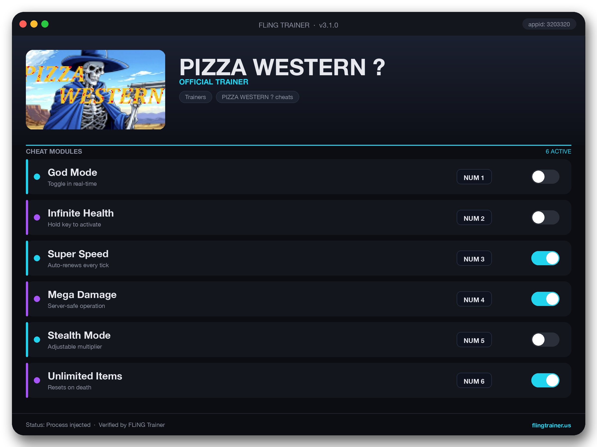 PIZZA WESTERN ? Trainer interface