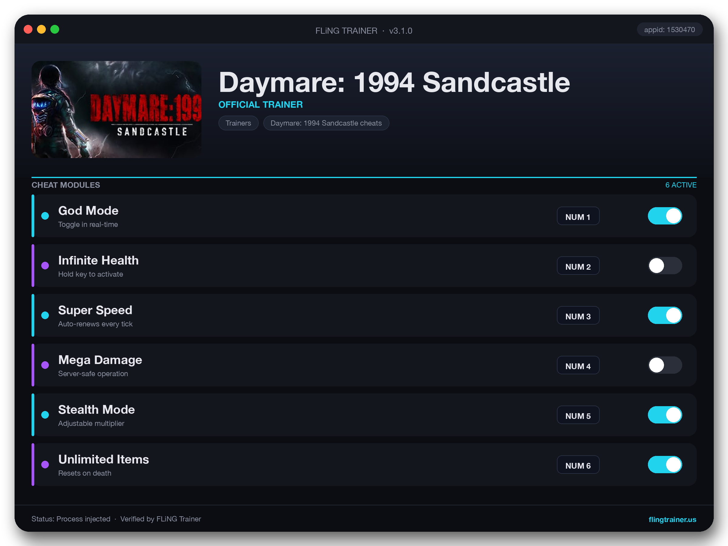 Daymare: 1994 Sandcastle Trainer interface